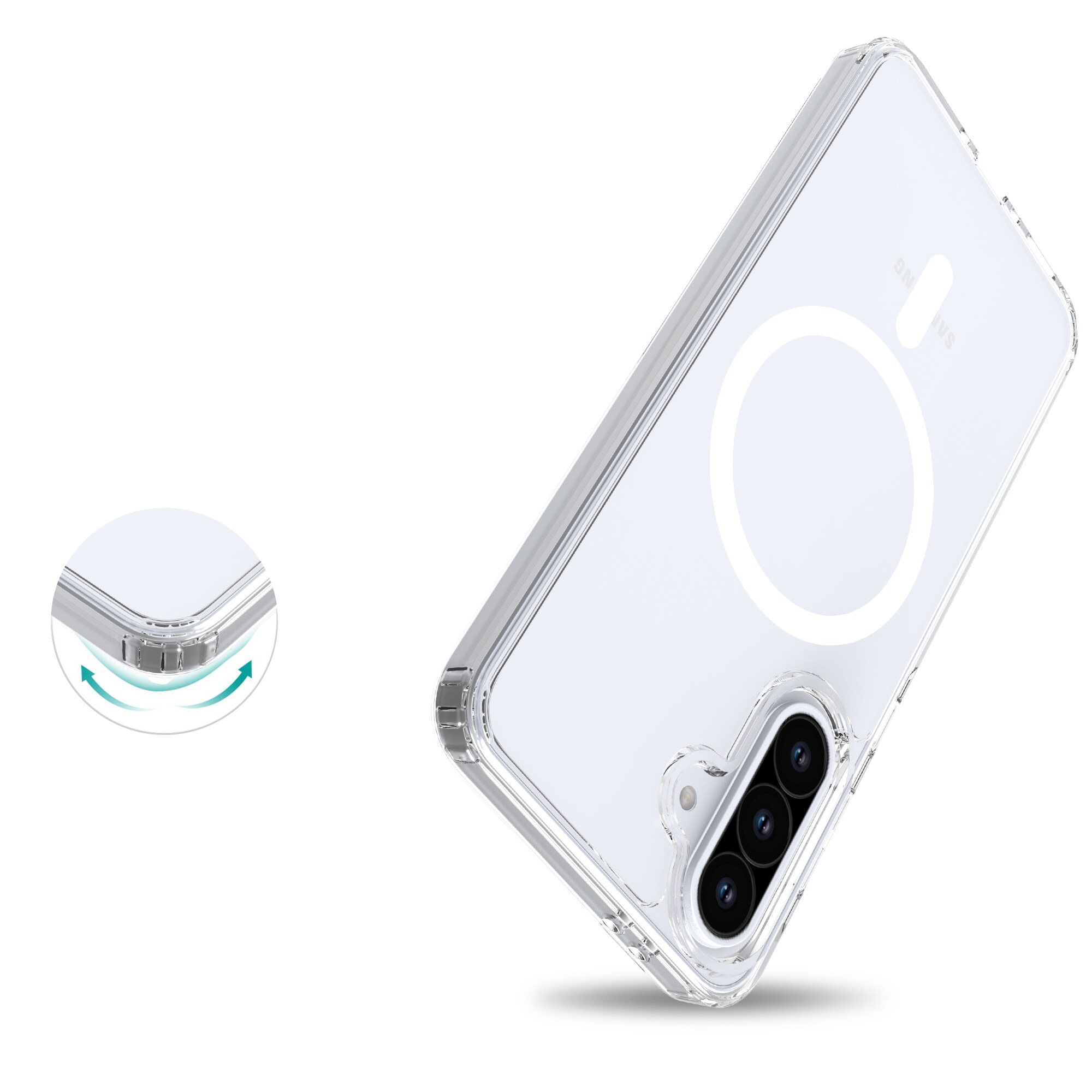 Samsung Galaxy A56 MagSafe Hybrid-cover, Gennemsigtig