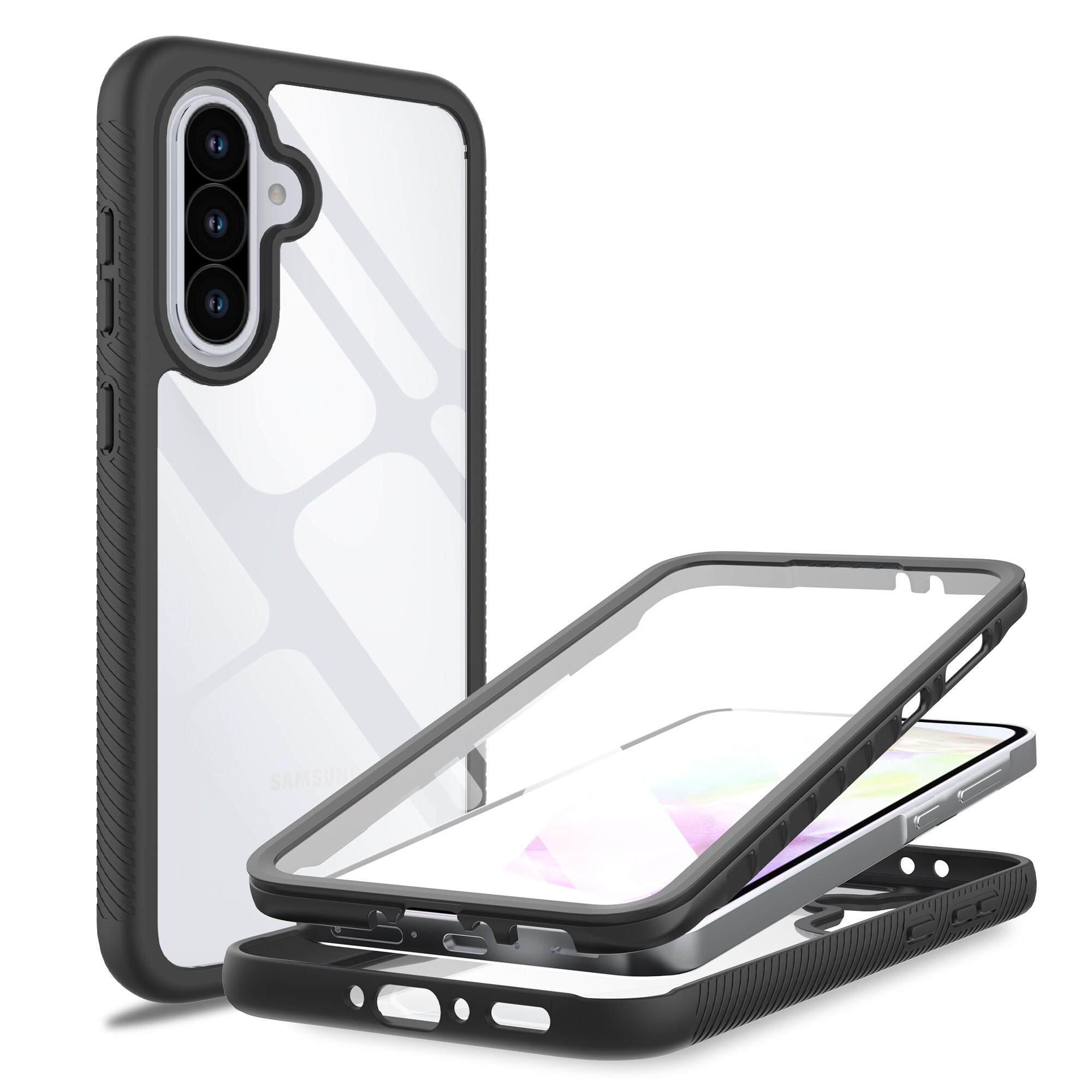 Samsung Galaxy A36 Mobilcover Full Protection, Sort