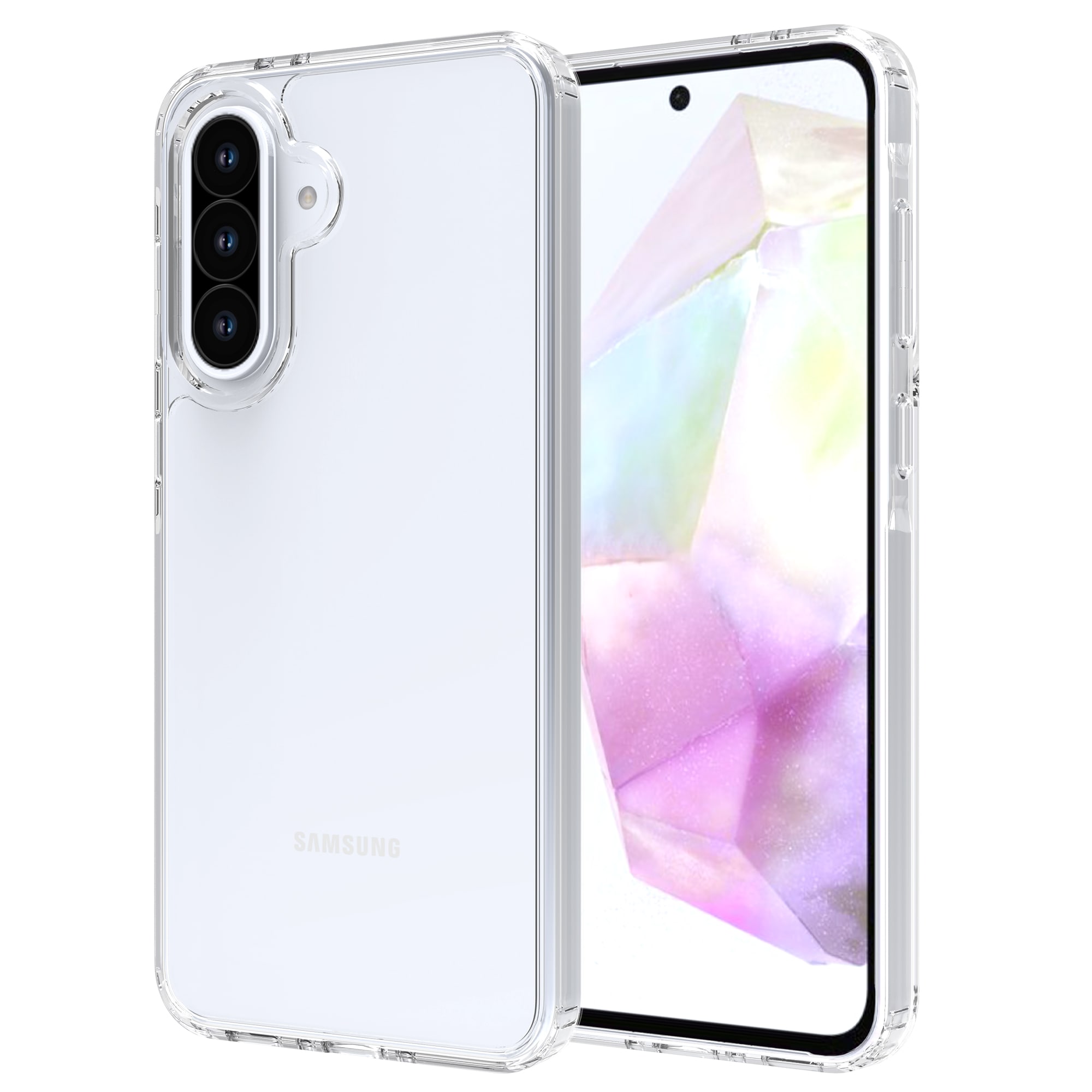 Samsung Galaxy A36 Crystal Hybrid-cover, Gennemsigtig