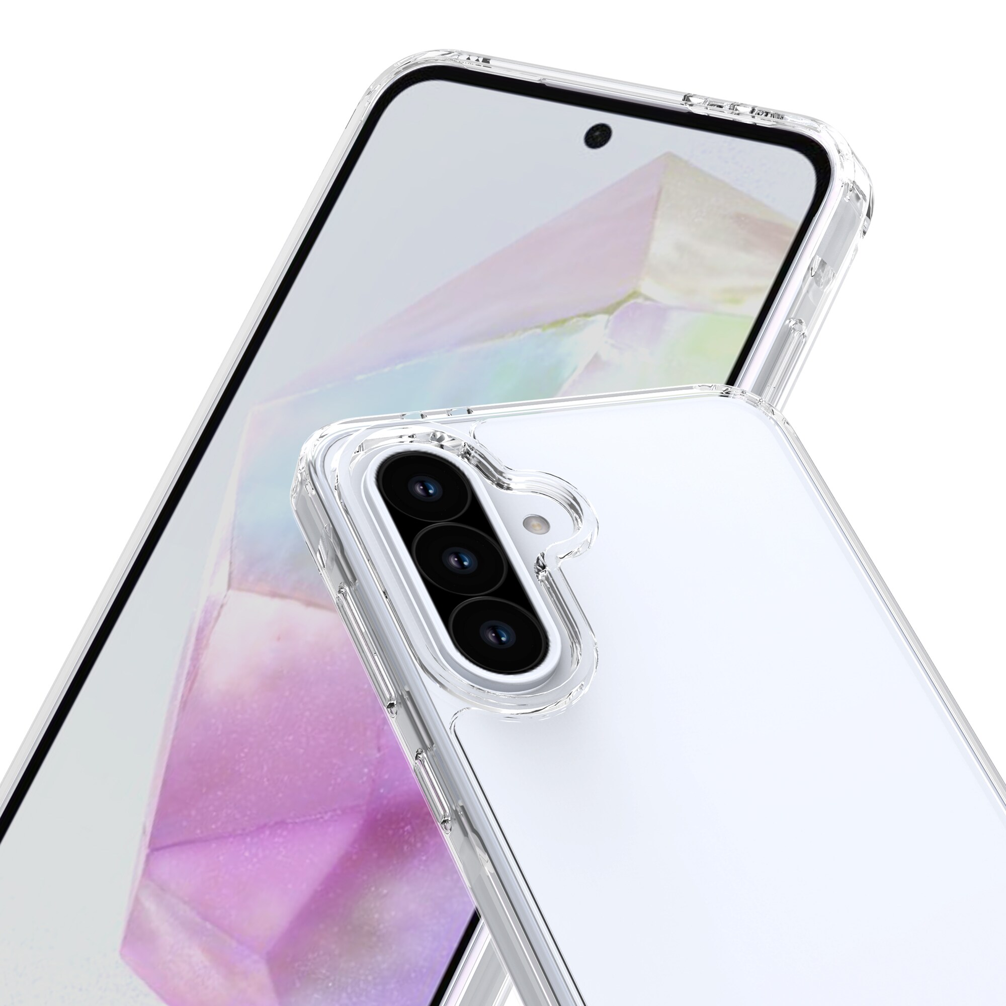Samsung Galaxy A36 Crystal Hybrid-cover, Gennemsigtig