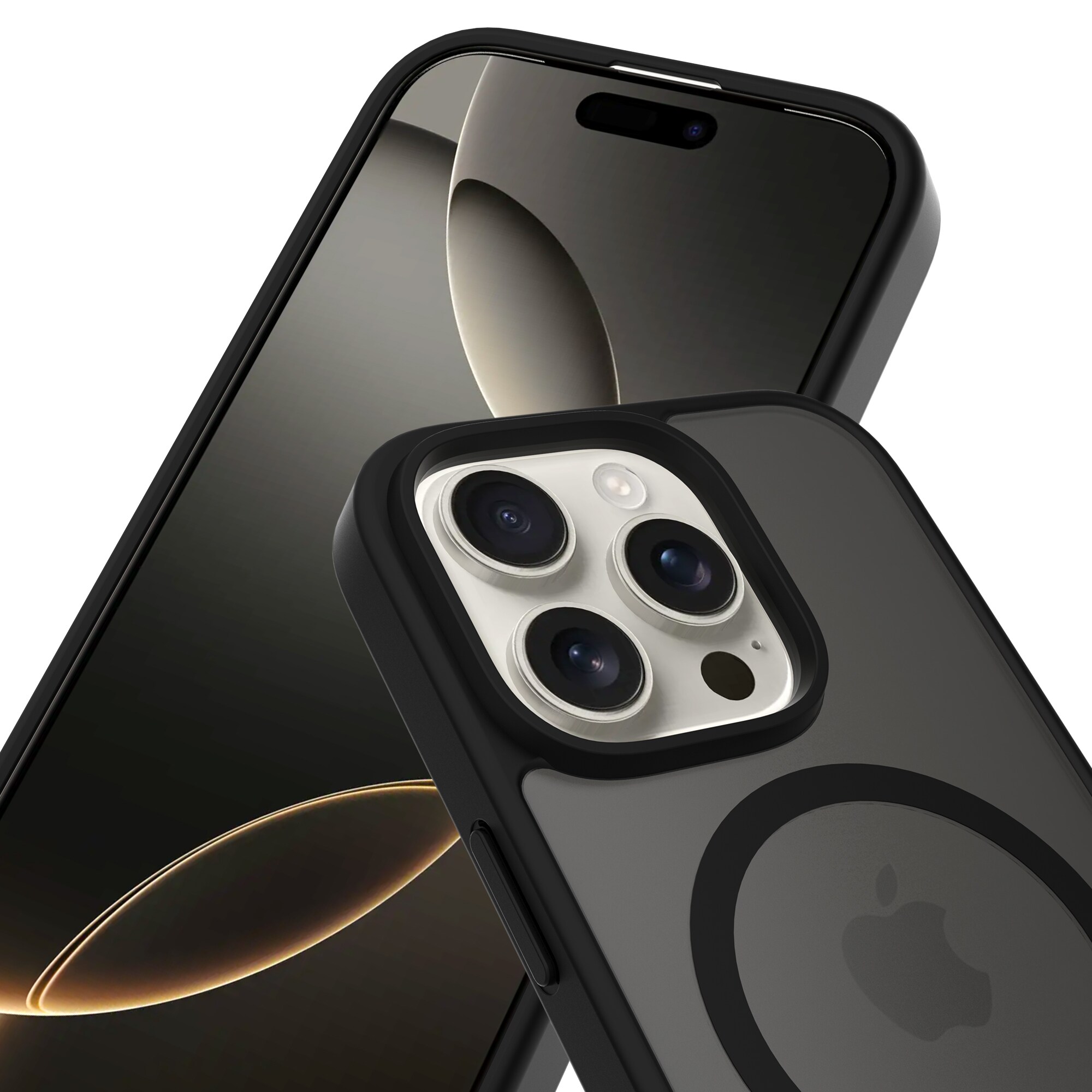 iPhone 13 Pro Hybrid-cover magnetisk, Frosted Black