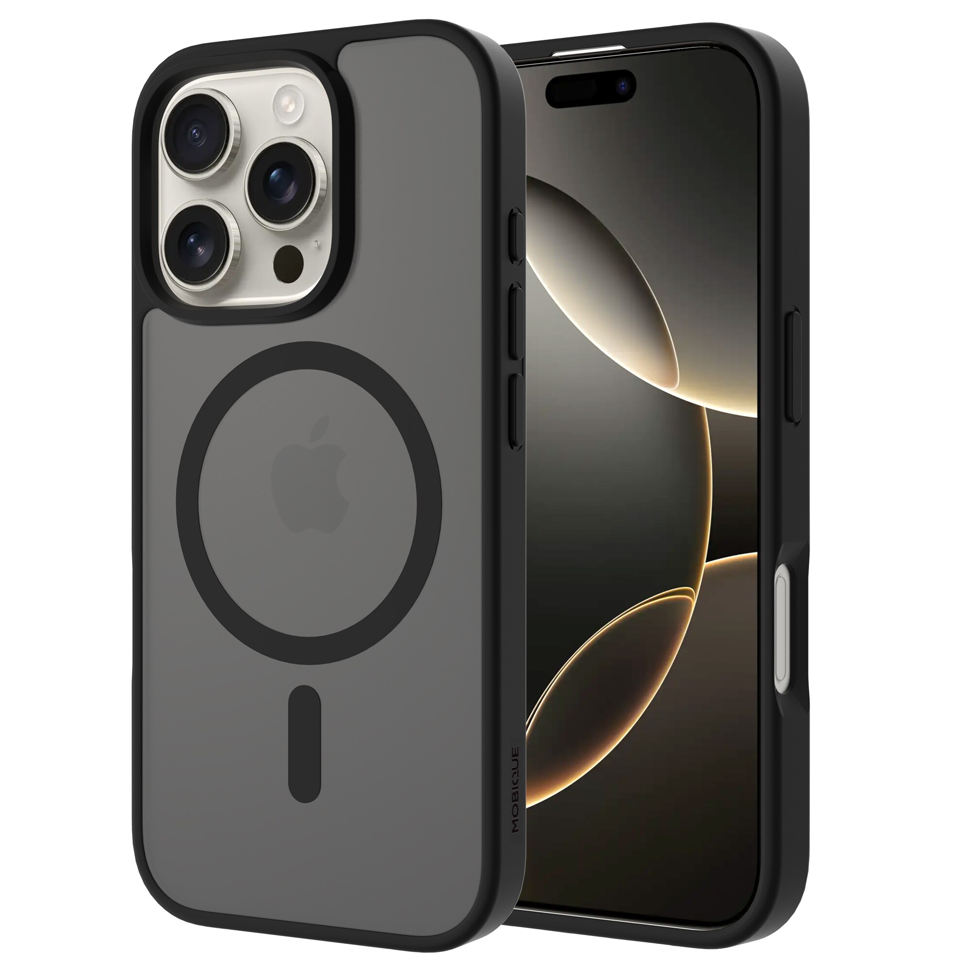 iPhone 16 Pro Hybrid-cover magnetisk, Frosted Black