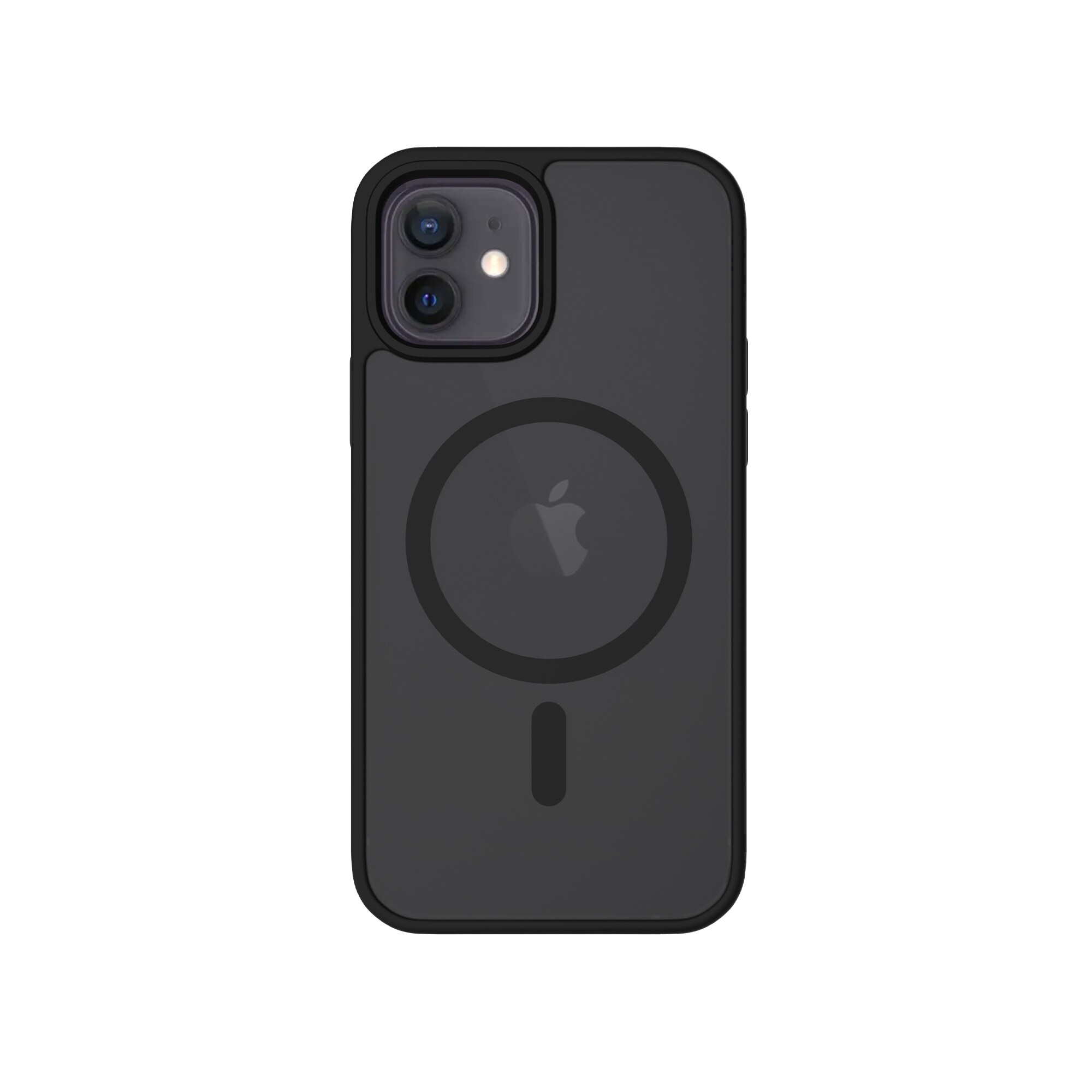 iPhone 12/iPhone 12 Pro Hybrid-cover magnetisk, Frosted Black