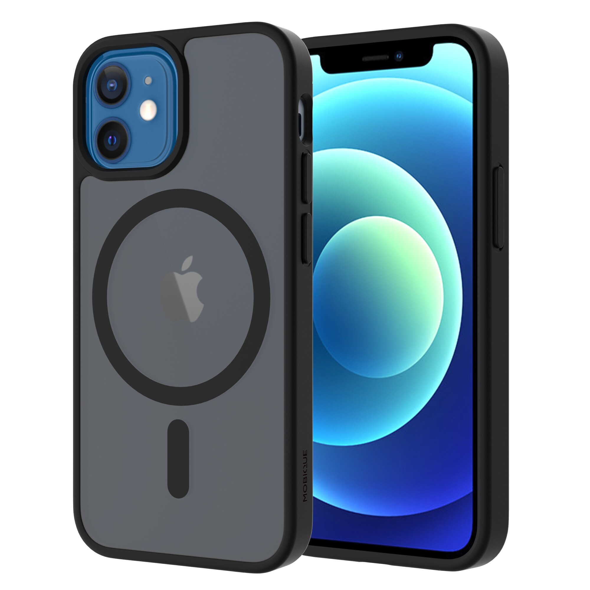 iPhone 13 Mini Hybrid-cover magnetisk, Frosted Black