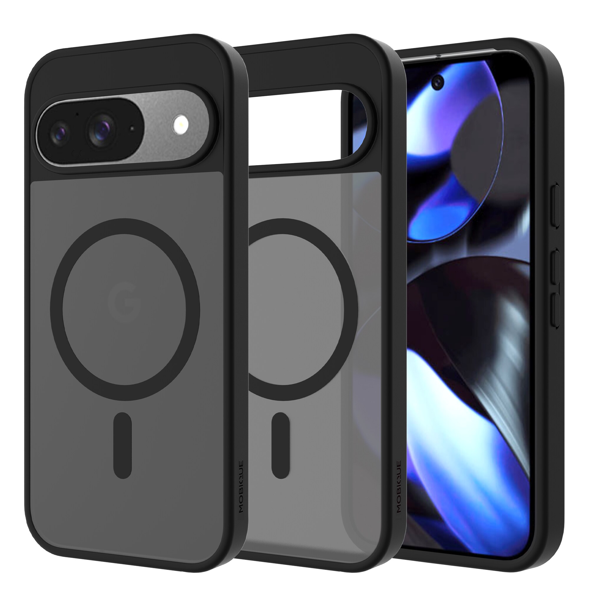 Google Pixel 10 Pro Hybrid-cover magnetisk, Frosted Black