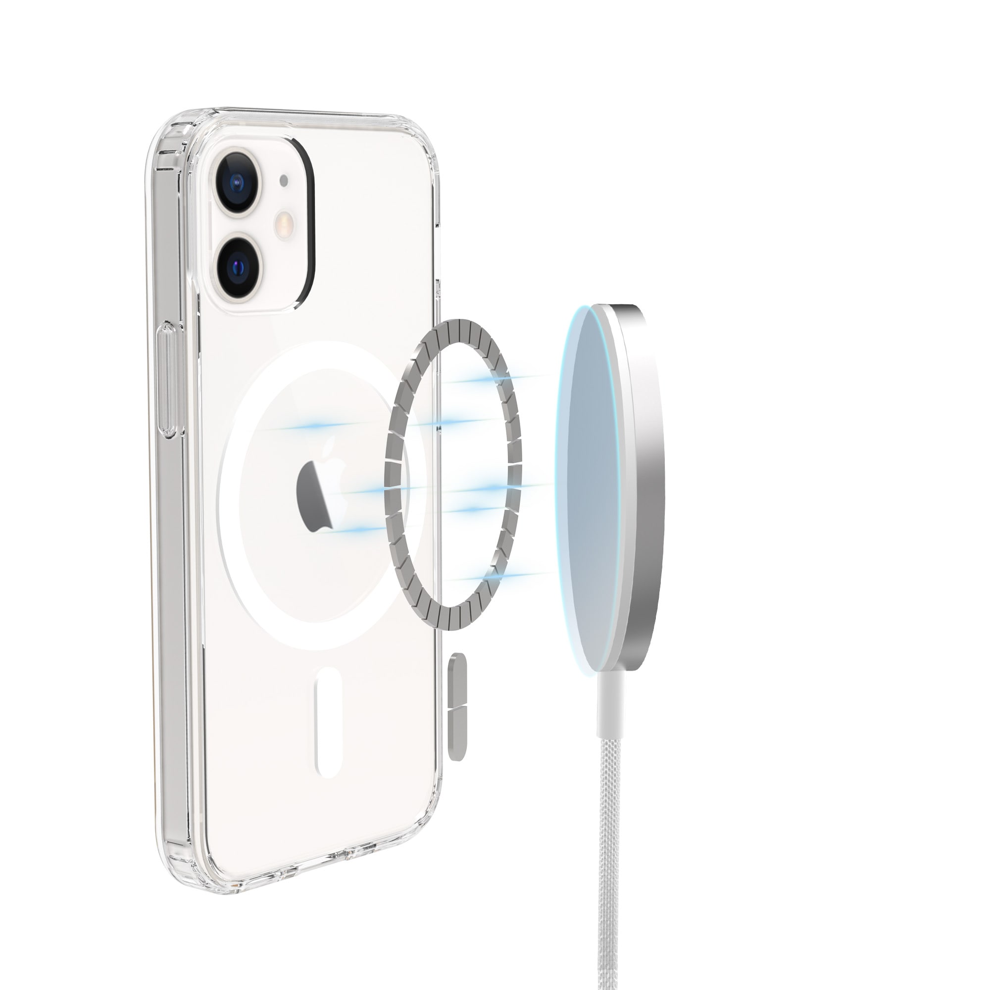 iPhone 12 Mini MagSafe Hybrid-cover, Gennemsigtig