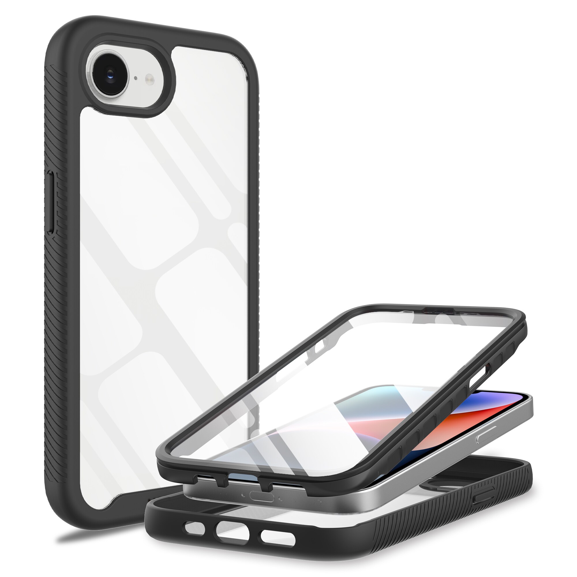 iPhone 16e Mobilcover Full Protection, Sort