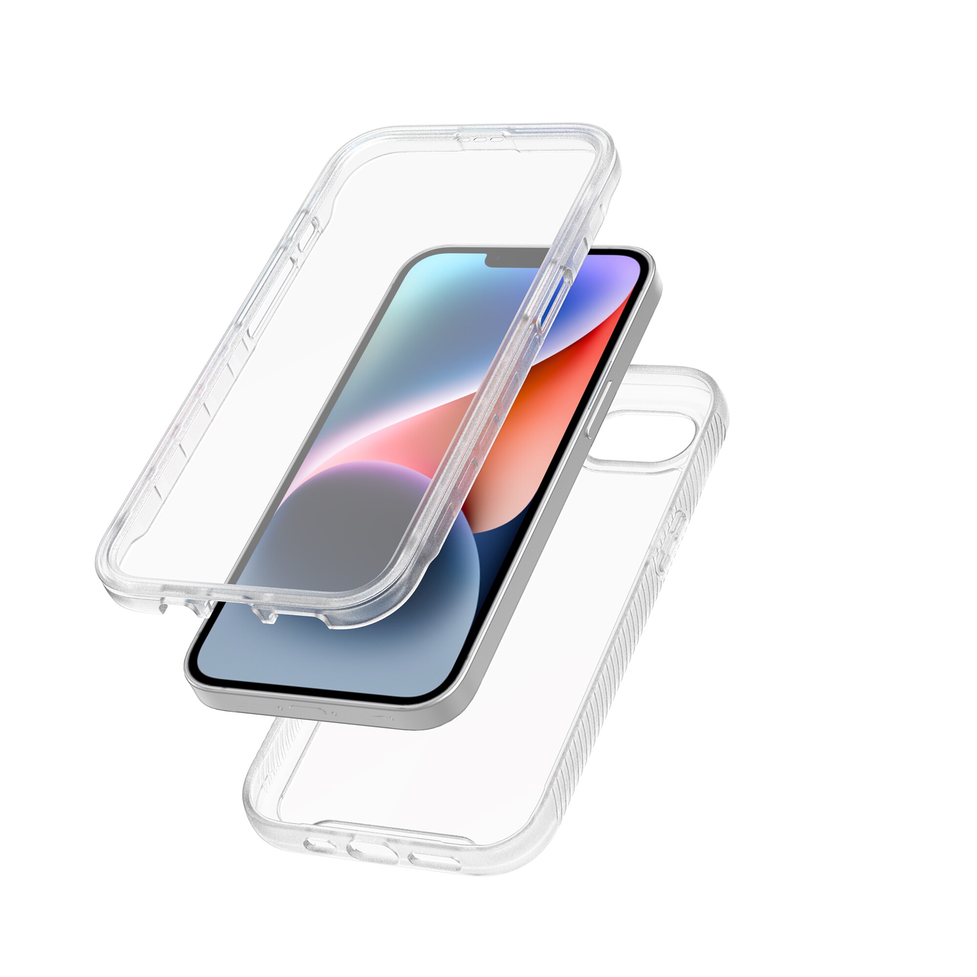 iPhone 16e Mobilcover Full Protection, Gennemsigtig