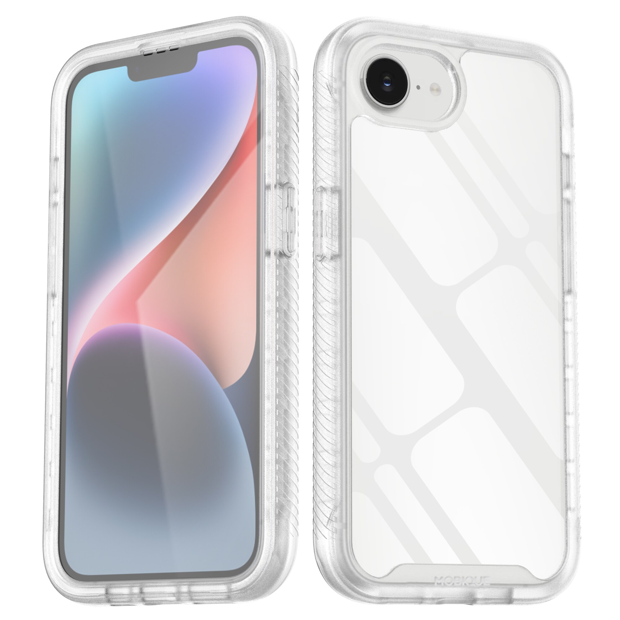 iPhone 16e Mobilcover Full Protection, Gennemsigtig