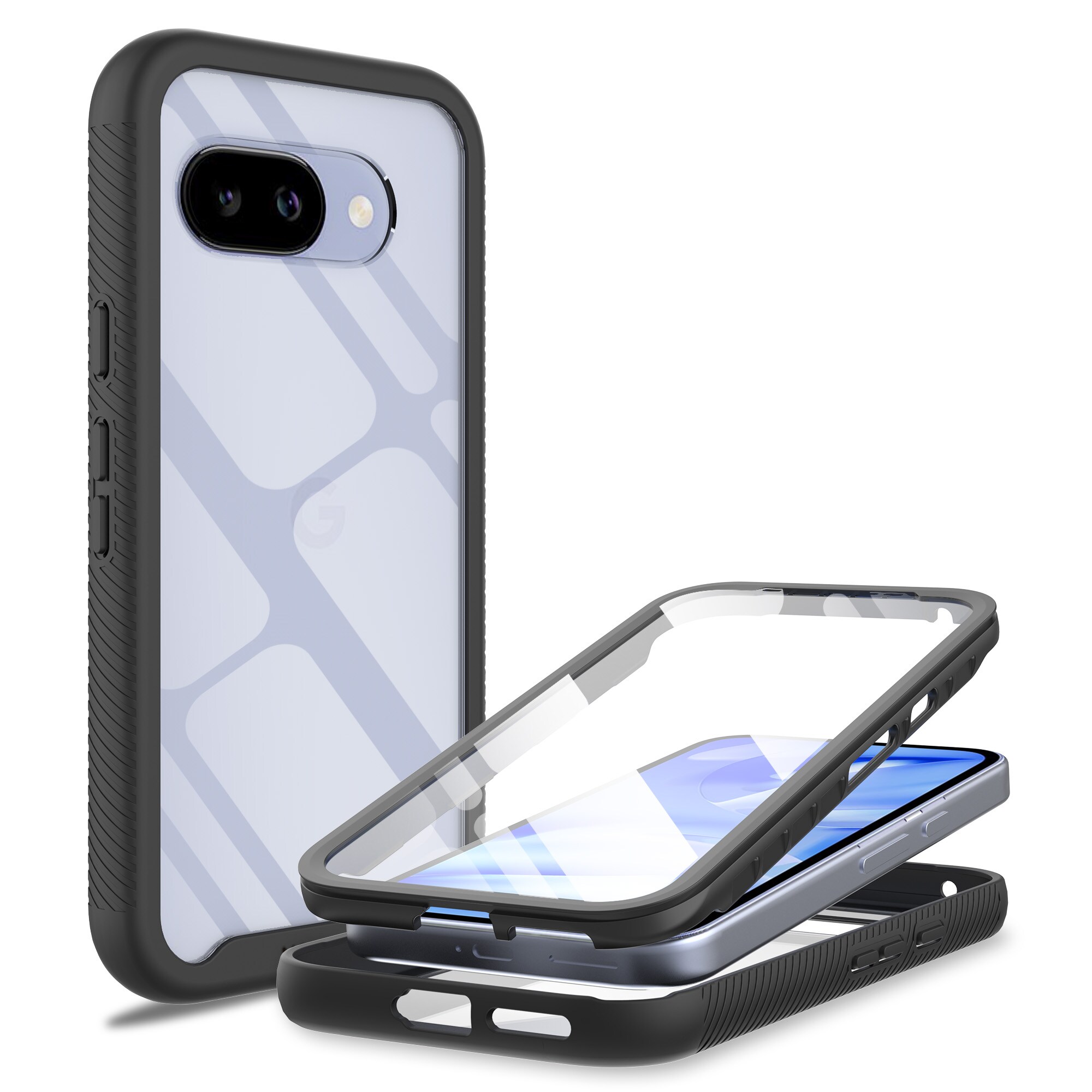 Google Pixel 9a Mobilcover Full Protection, Sort