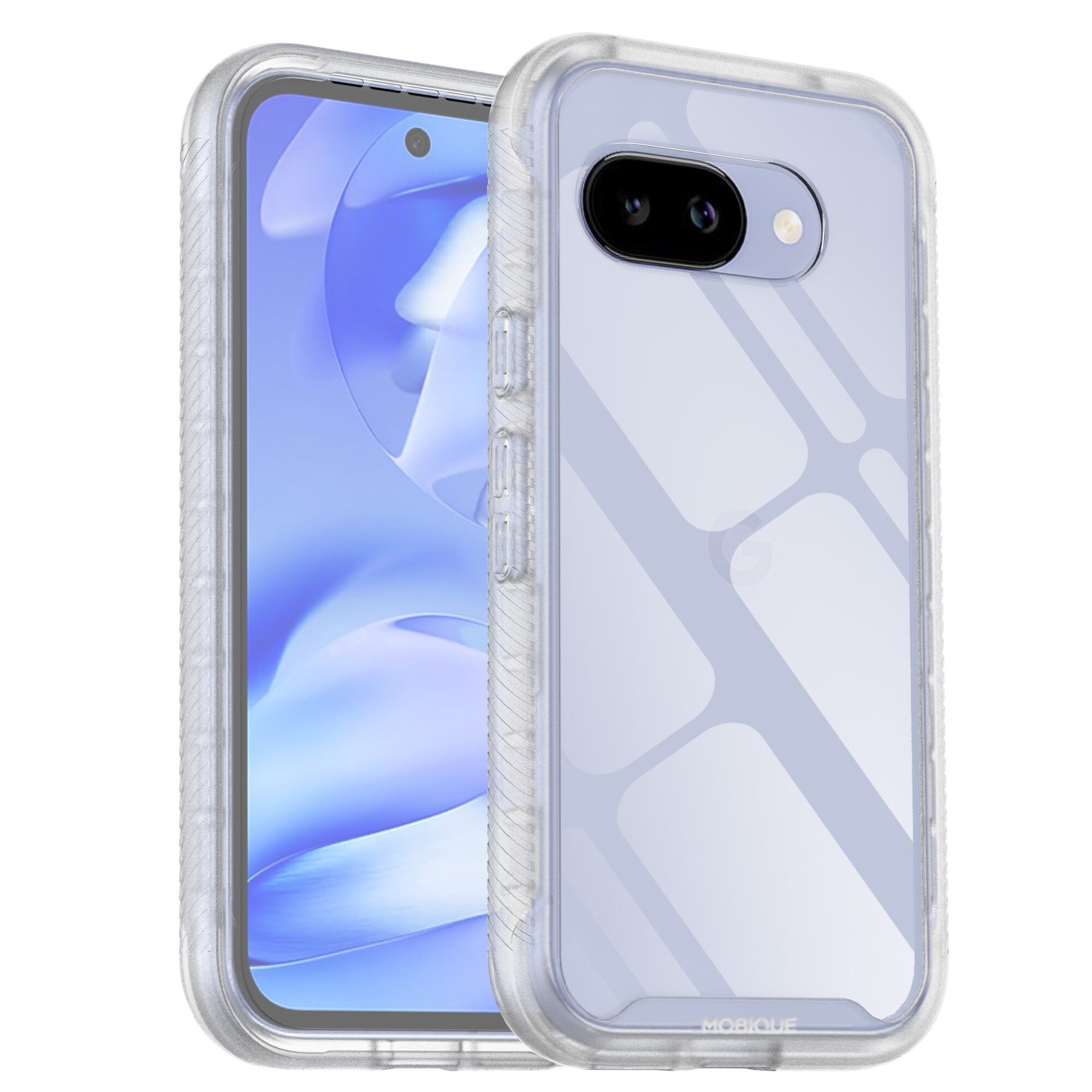 Google Pixel 9a Mobilcover Full Protection, Gennemsigtig