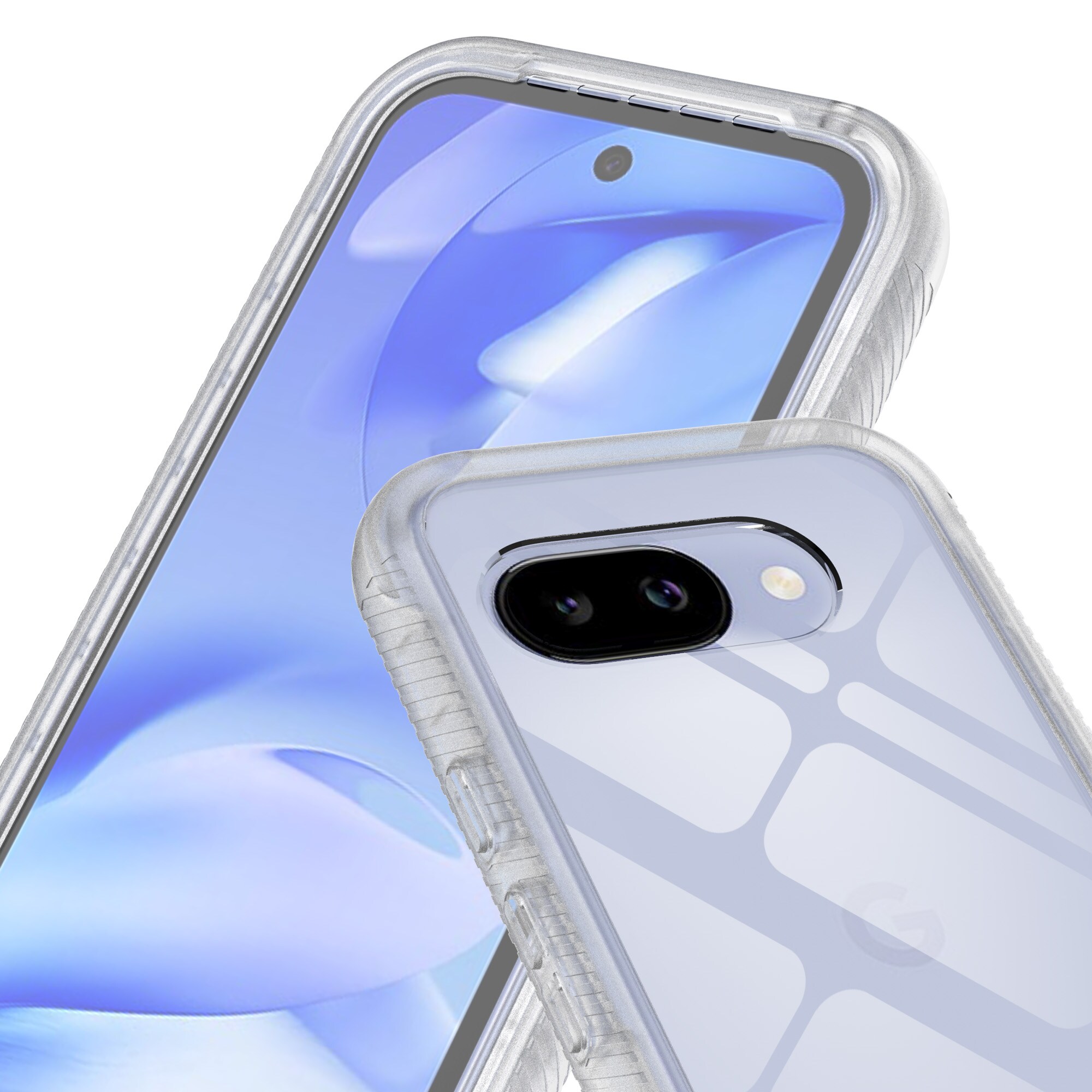 Google Pixel 9a Mobilcover Full Protection, Gennemsigtig