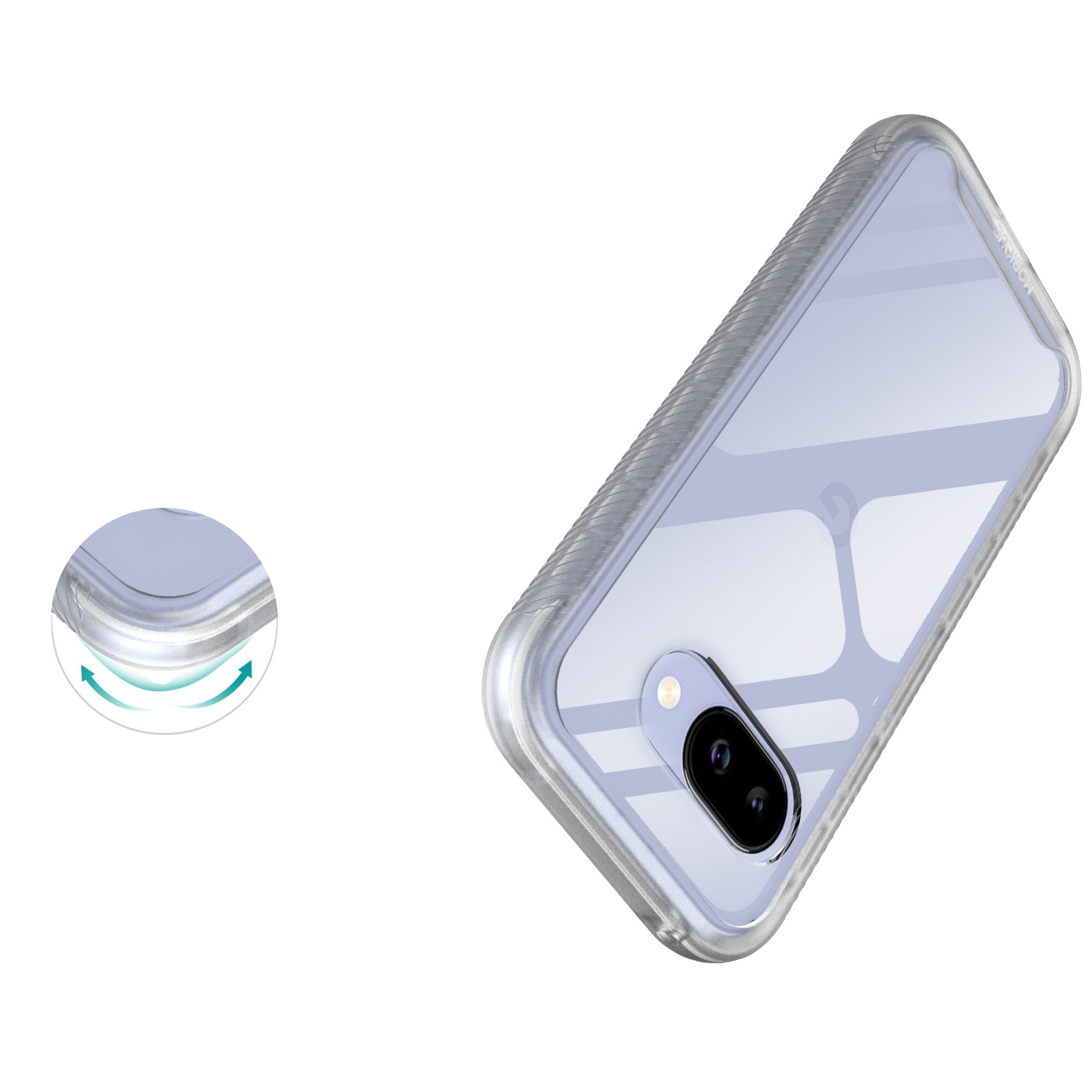 Google Pixel 9a Mobilcover Full Protection, Gennemsigtig