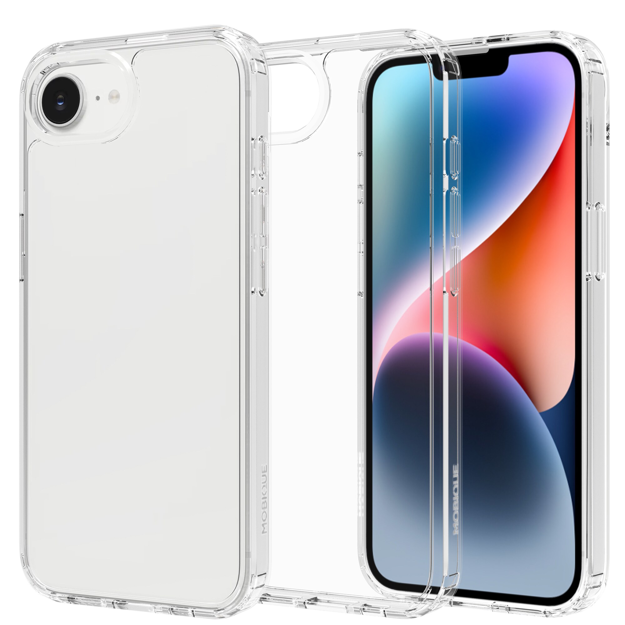 iPhone 16e Crystal Hybrid-cover, Gennemsigtig