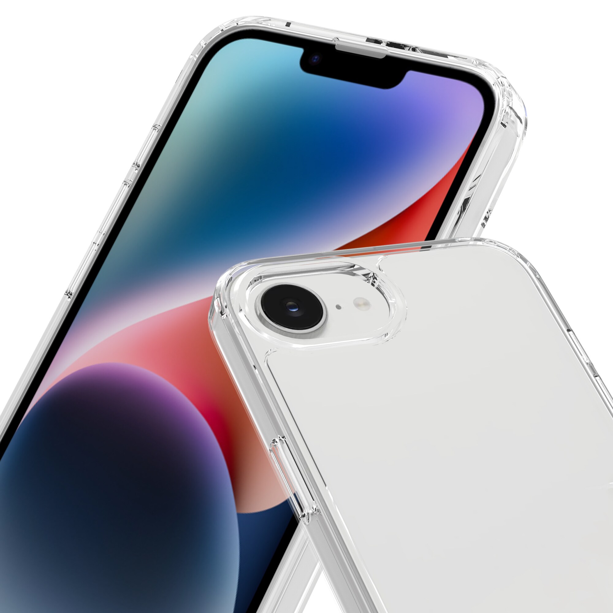 iPhone 16e Crystal Hybrid-cover, Gennemsigtig