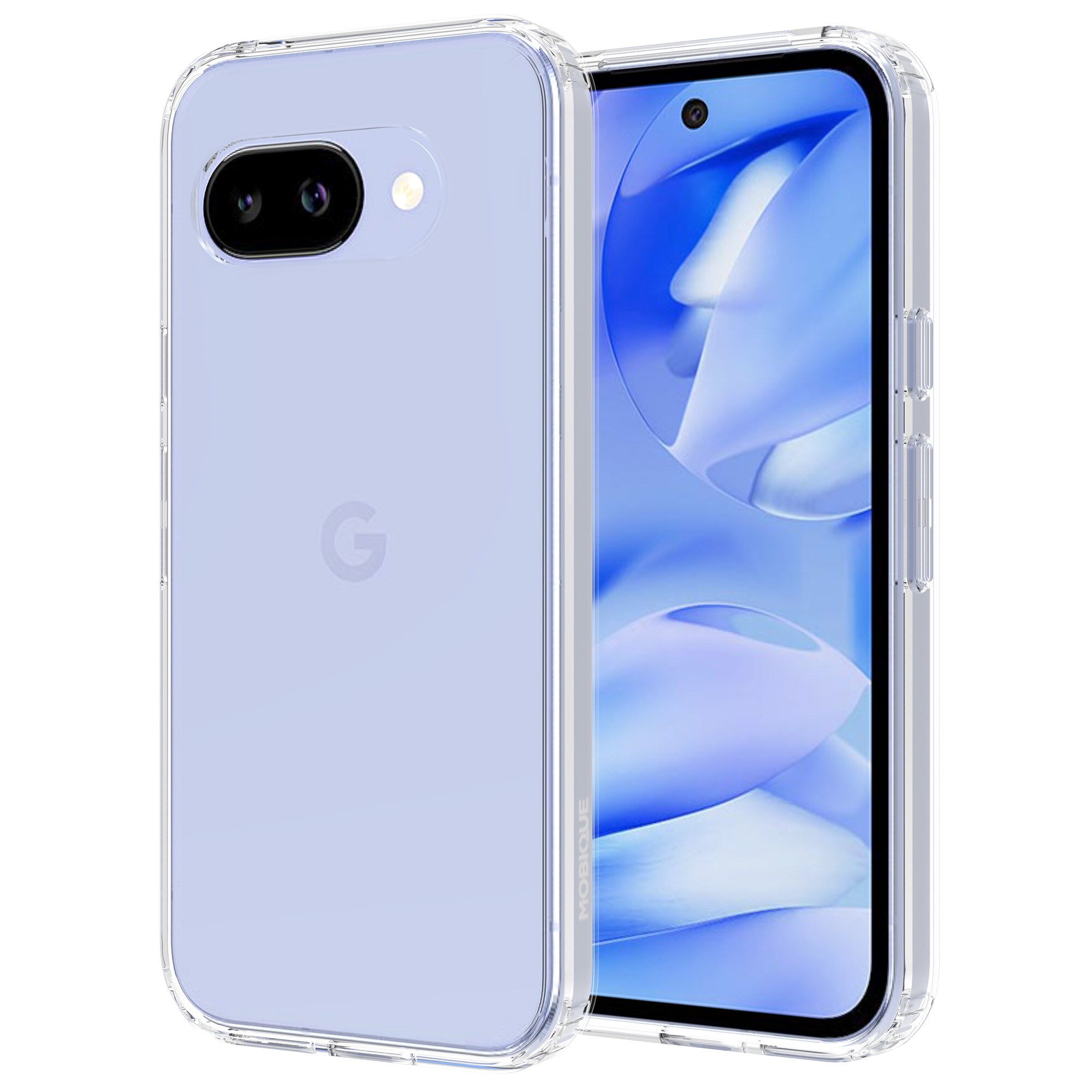 Google Pixel 9a Crystal Hybrid-cover, Gennemsigtig