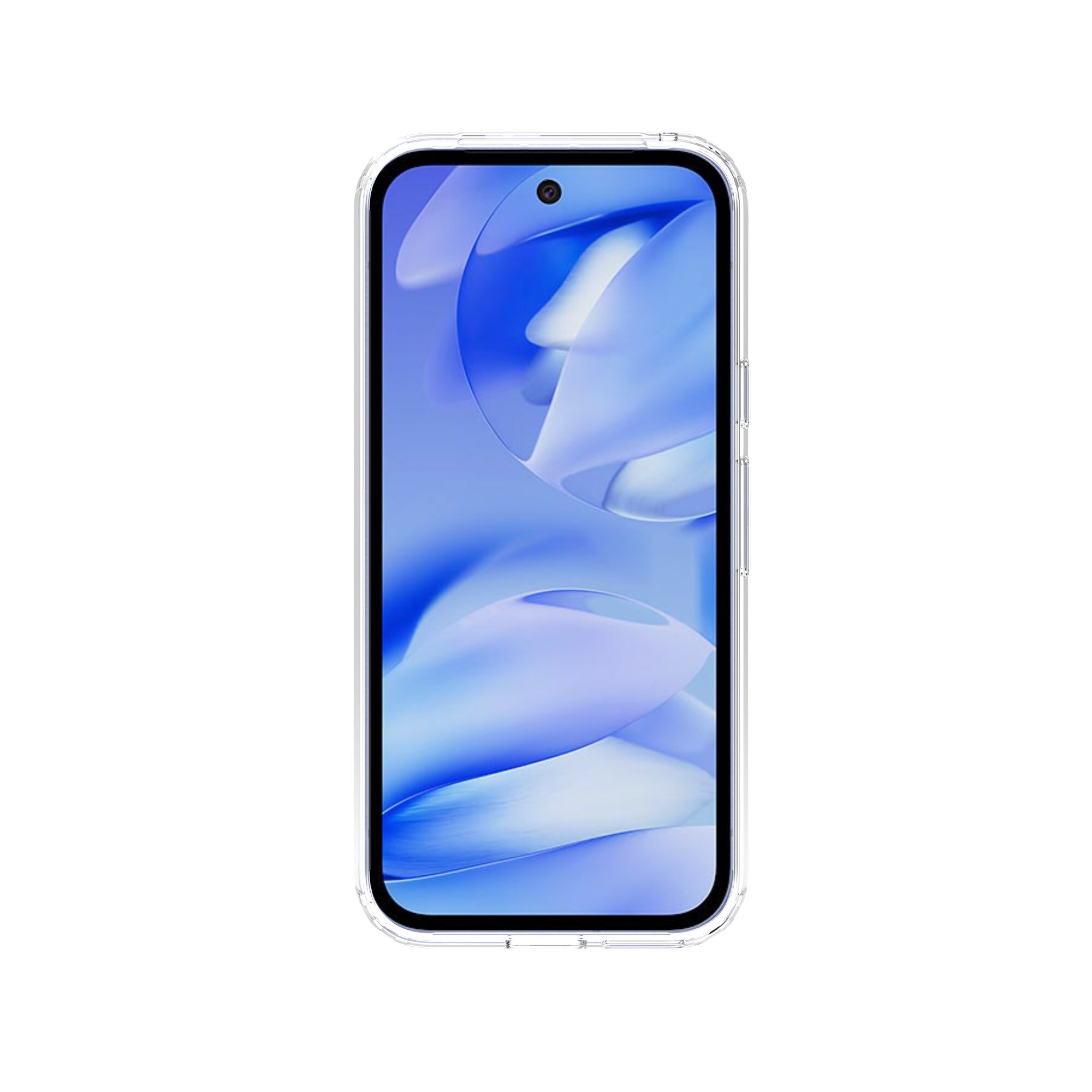 Google Pixel 9a Crystal Hybrid-cover, Gennemsigtig
