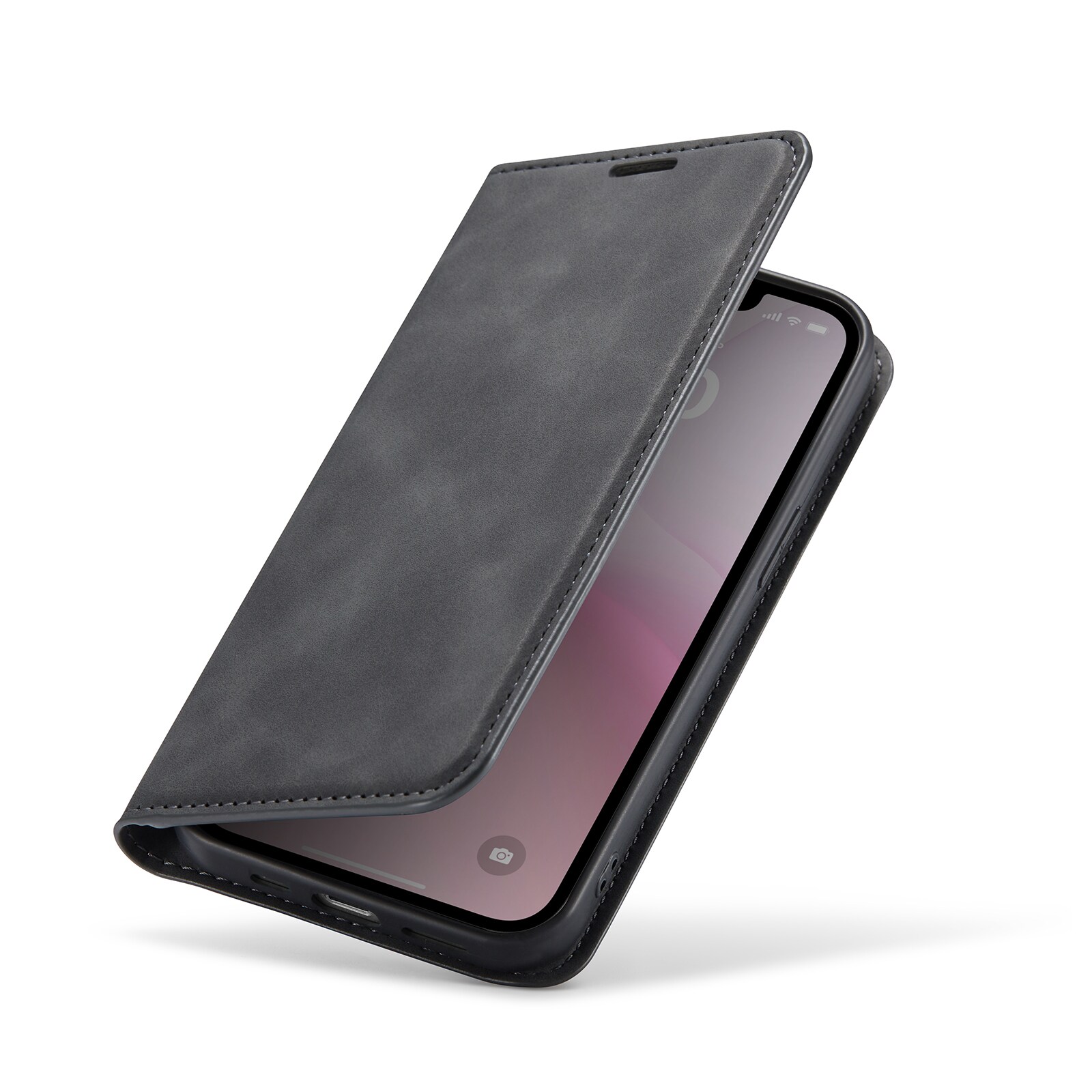 iPhone 16e Slankt etui med kortholder, Sort