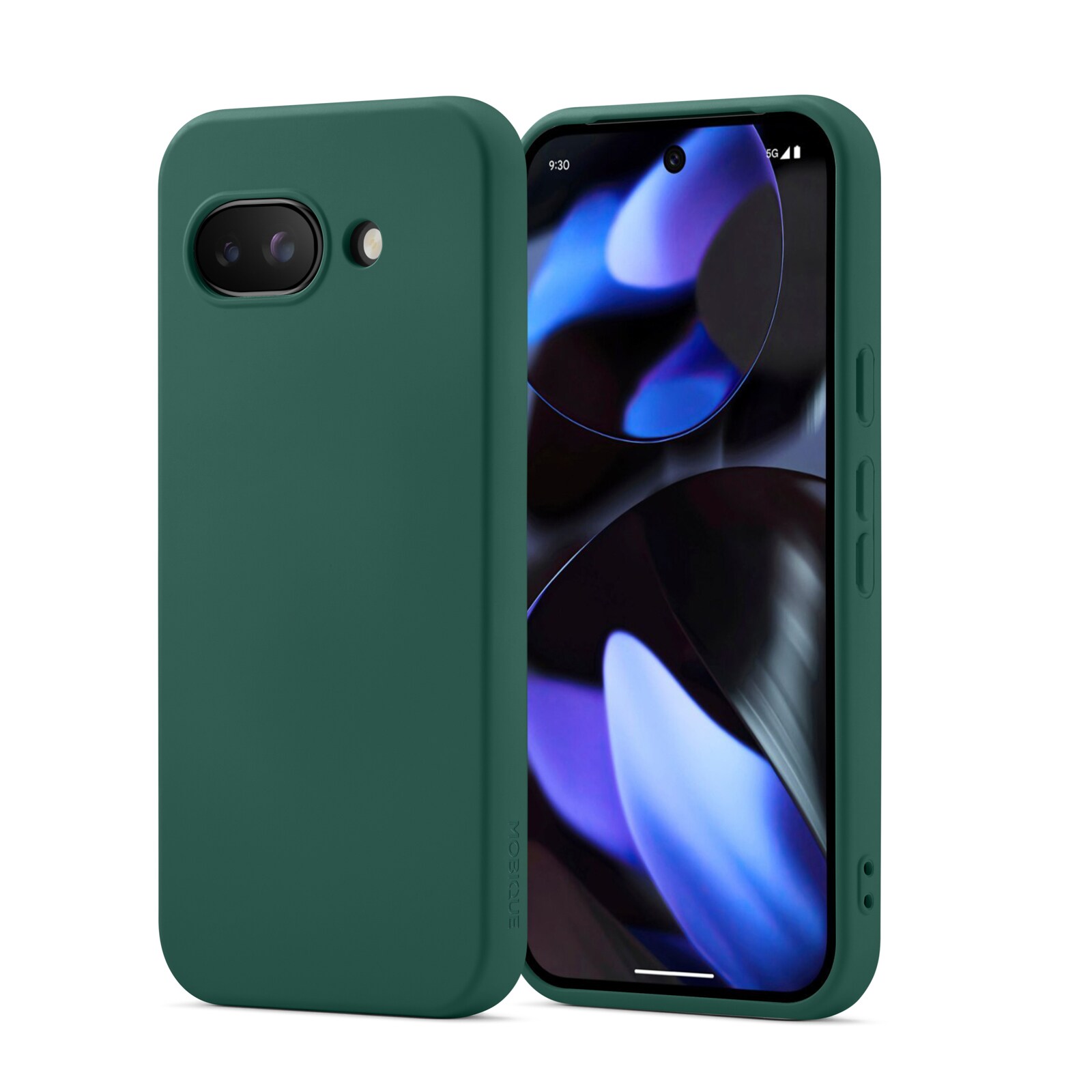 Google Pixel 9a Mobilcover i TPU, Mørkegrøn