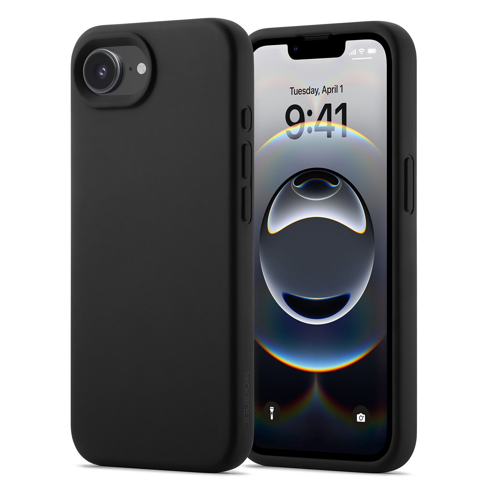 iPhone 16e Magnetisk silikonecover, Sort