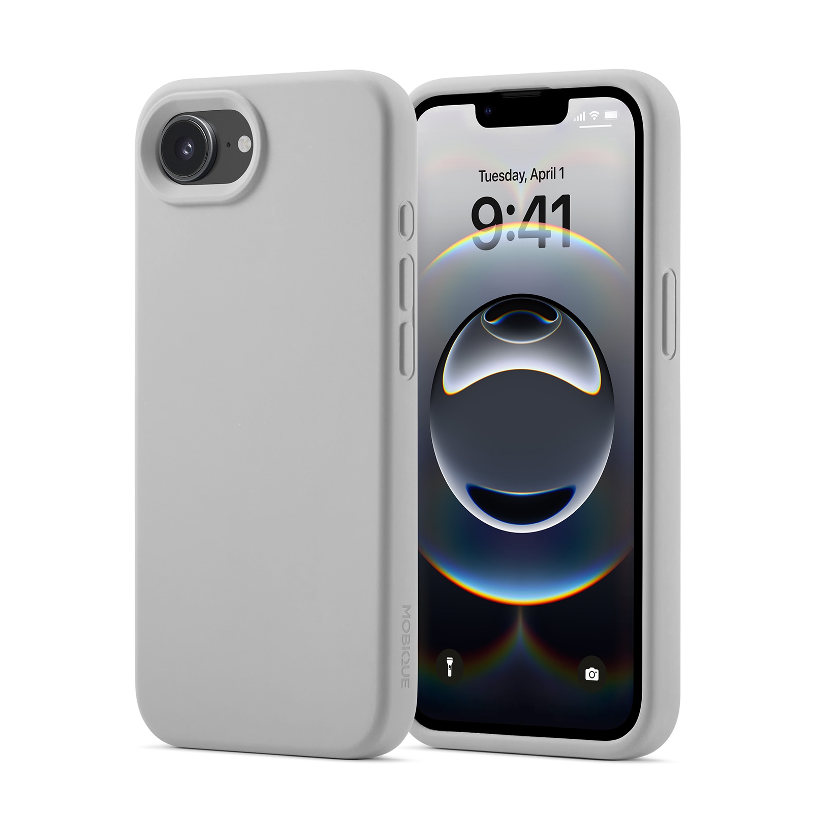 iPhone 16e Magnetisk silikonecover, Grå