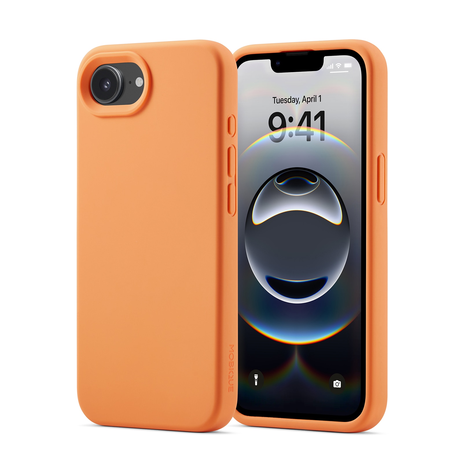 iPhone 16e Magnetisk silikonecover, Solar Orange