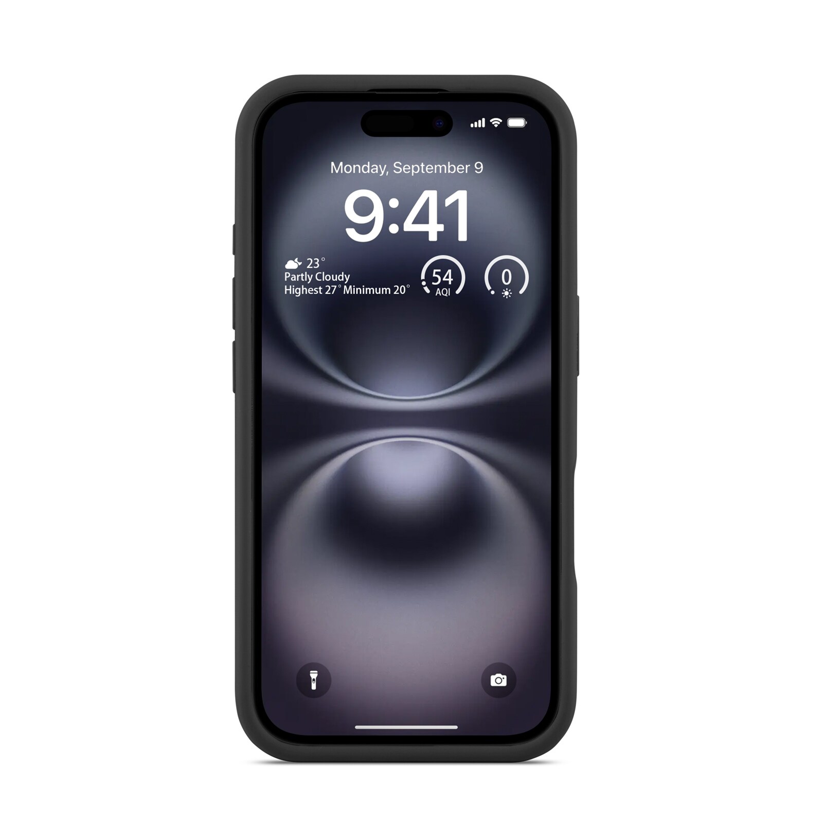 iPhone 16 Magnetisk silikonecover, Sort
