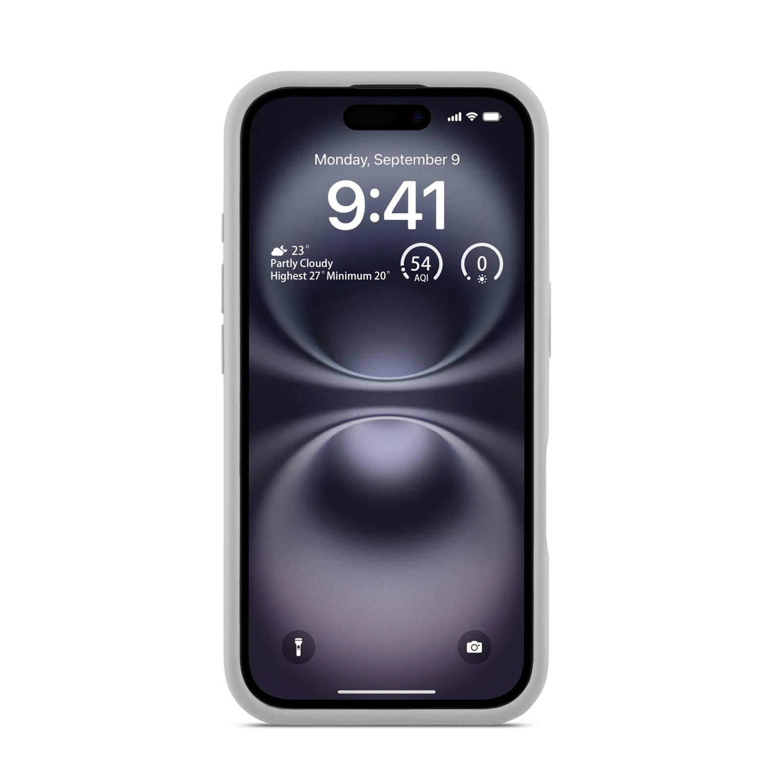 iPhone 16 Magnetisk silikonecover, Grå