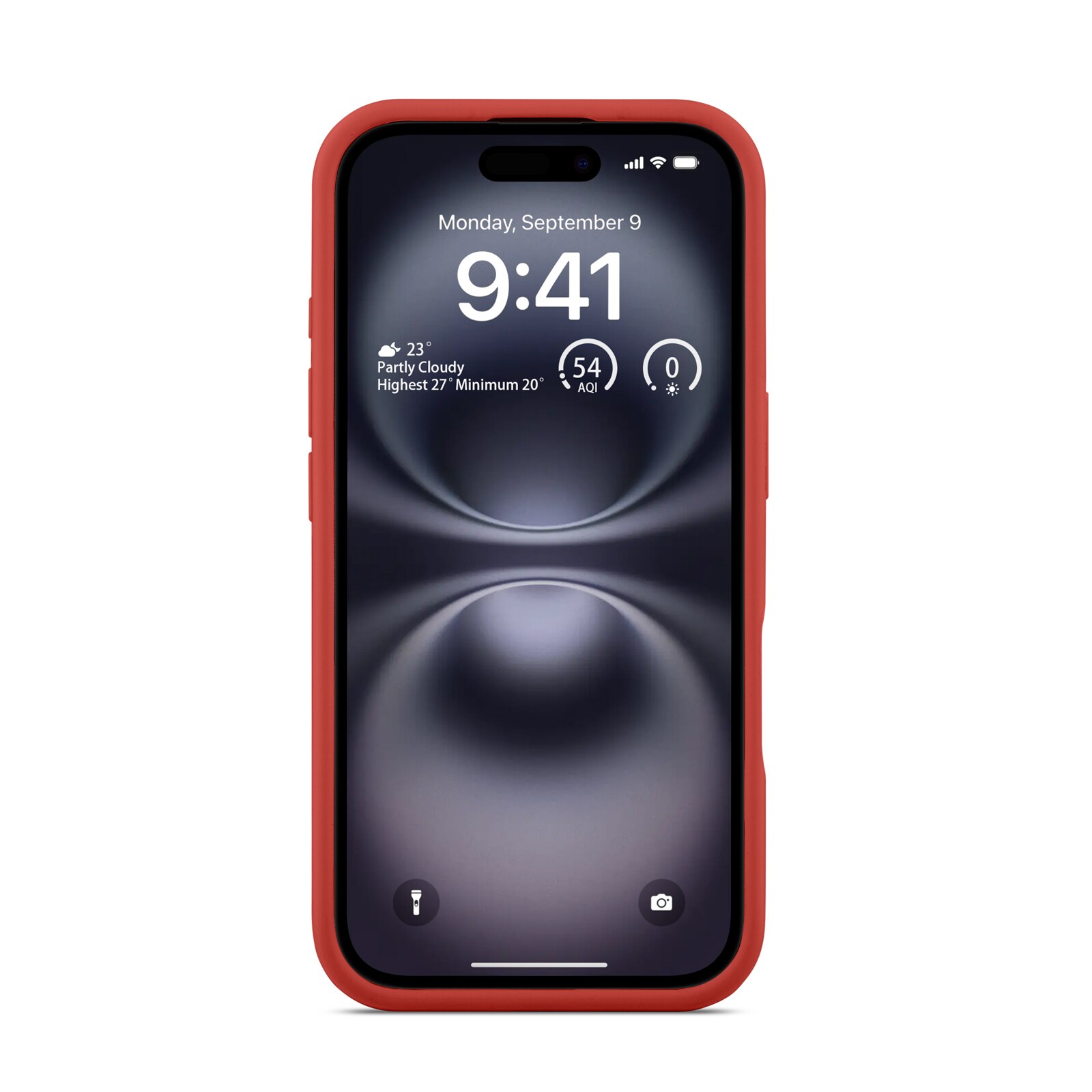 iPhone 16 Magnetisk silikonecover, Lava Red