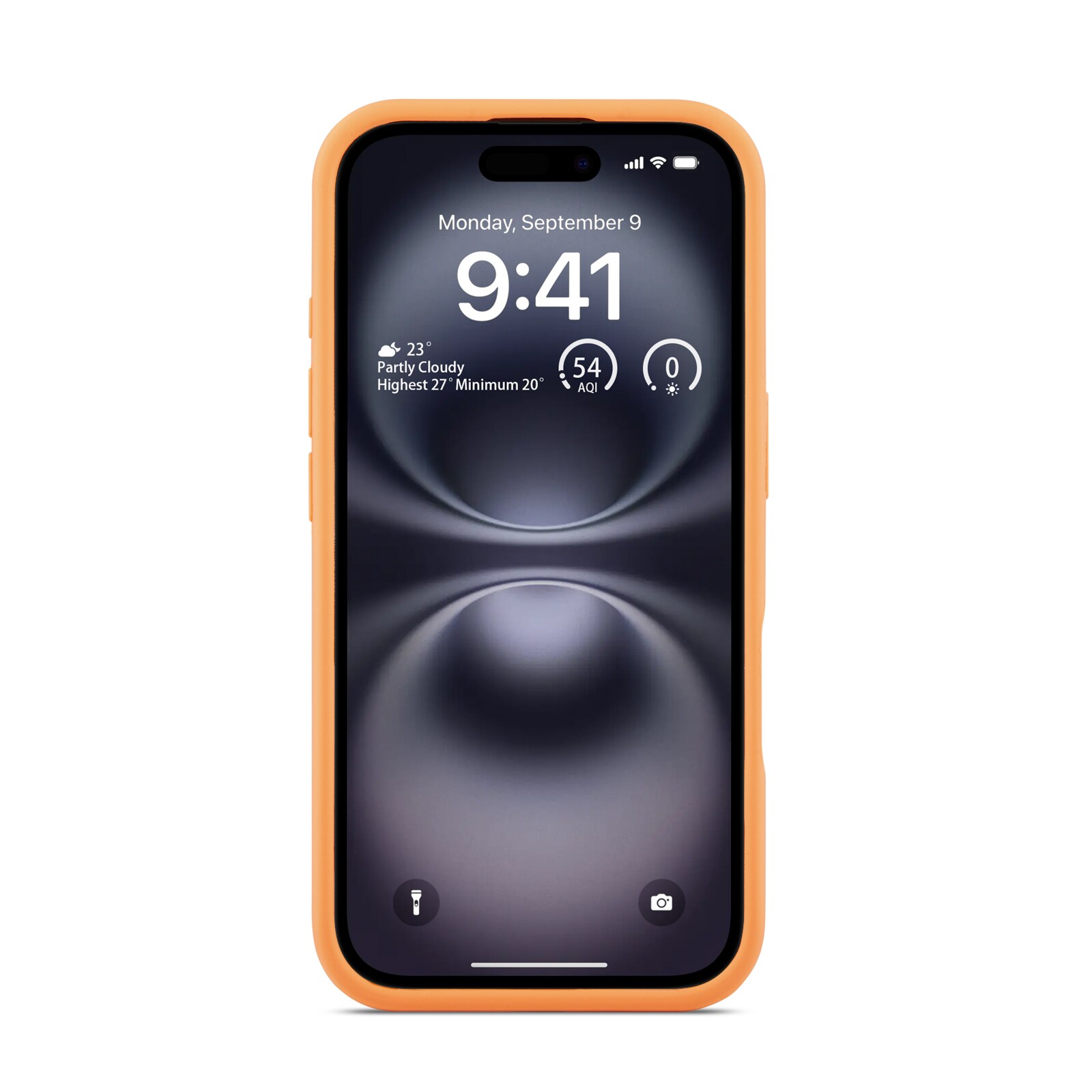 iPhone 16 Magnetisk silikonecover, Solar Orange