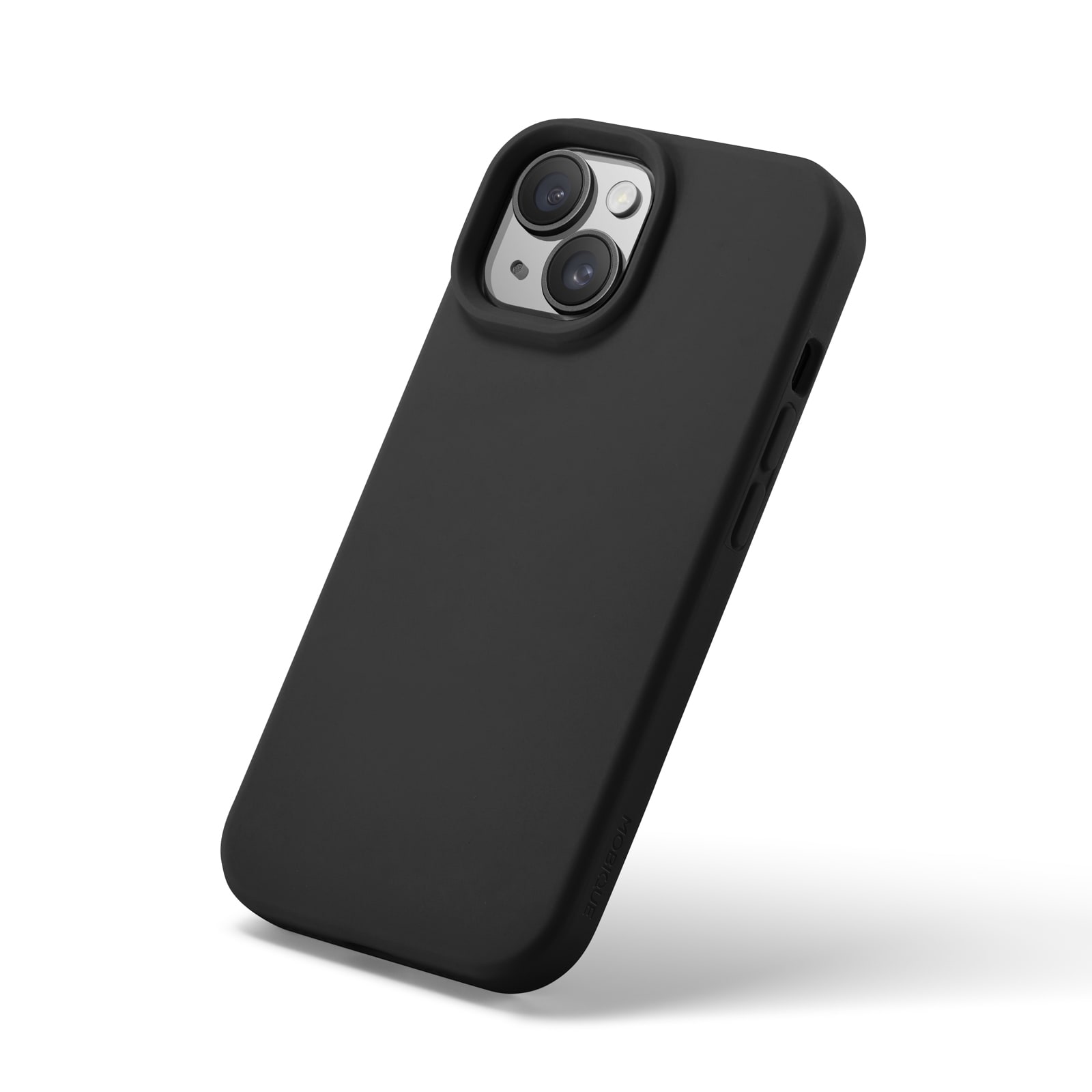 iPhone 15 Magnetisk silikonecover, Sort