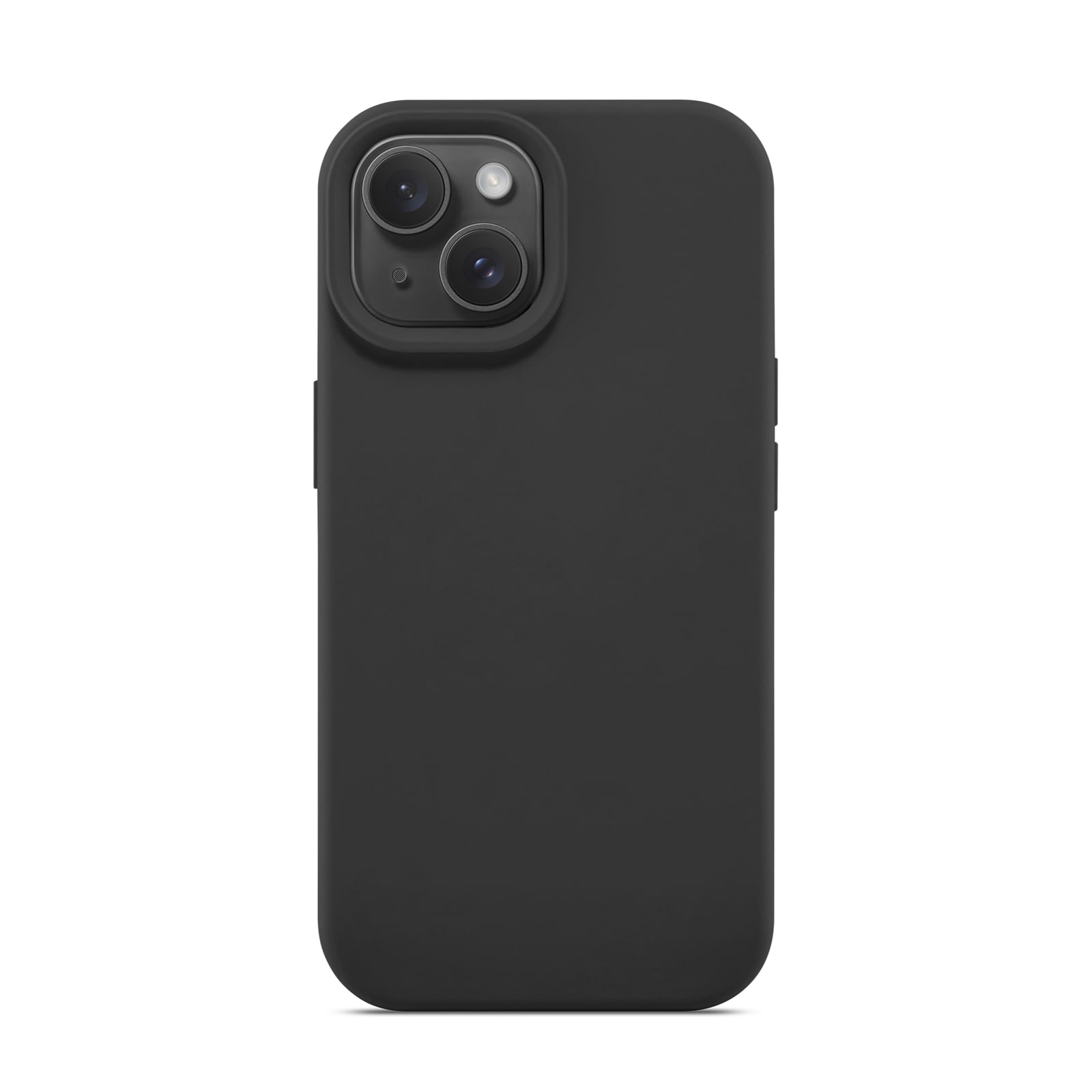 iPhone 15 Magnetisk silikonecover, Sort