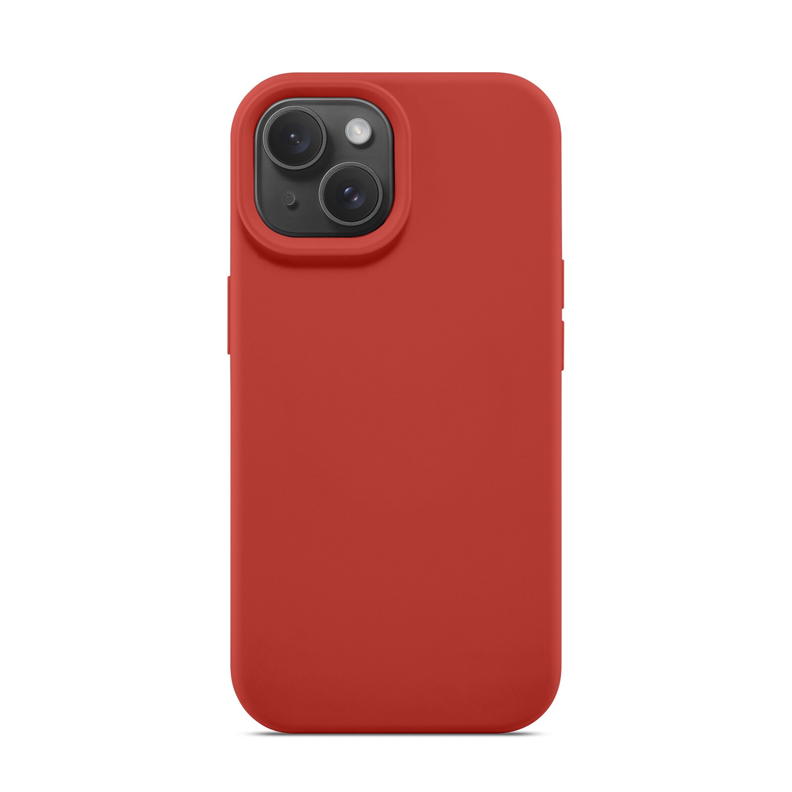 iPhone 15 Magnetisk silikonecover, Lava Red