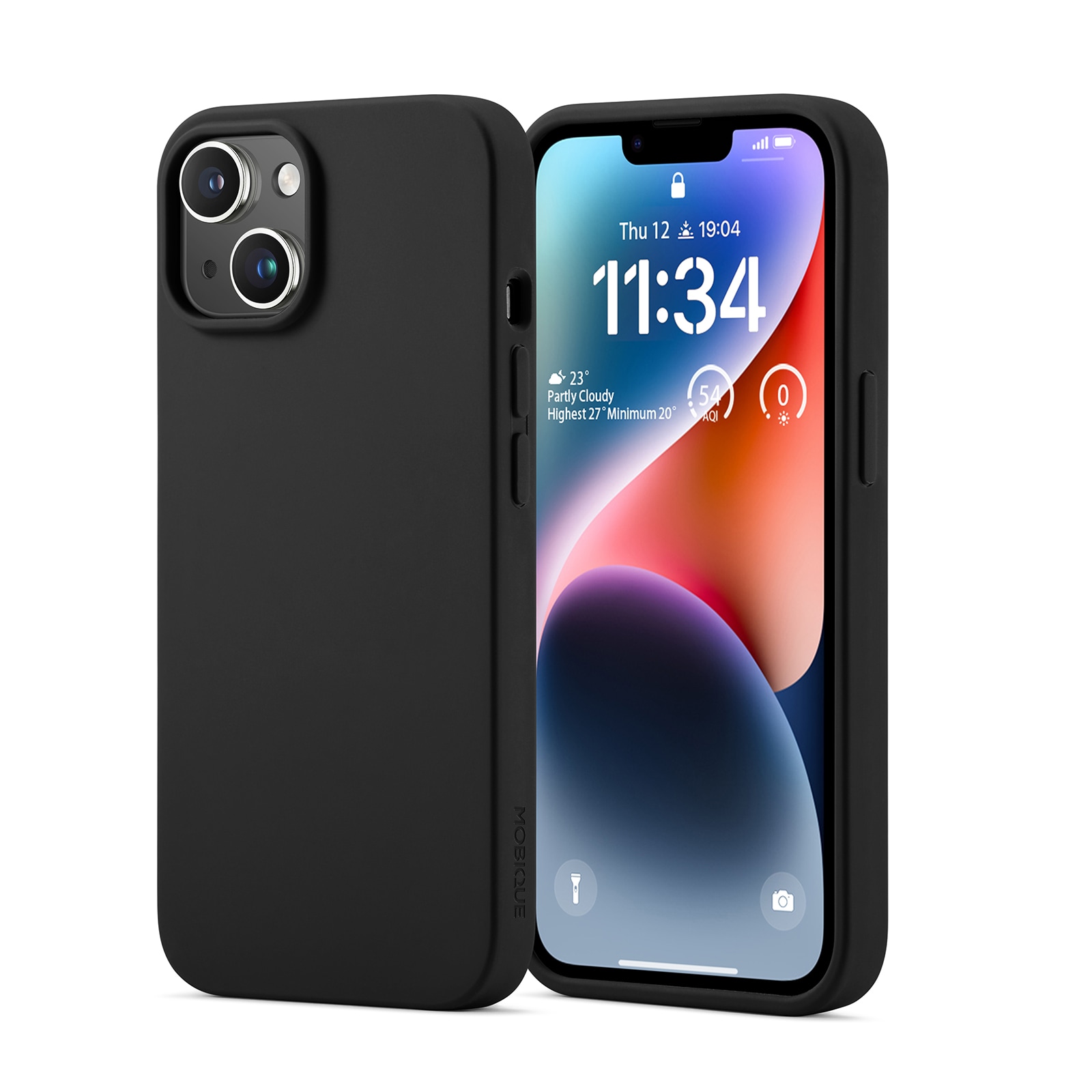 iPhone 13 Magnetisk silikonecover, Sort