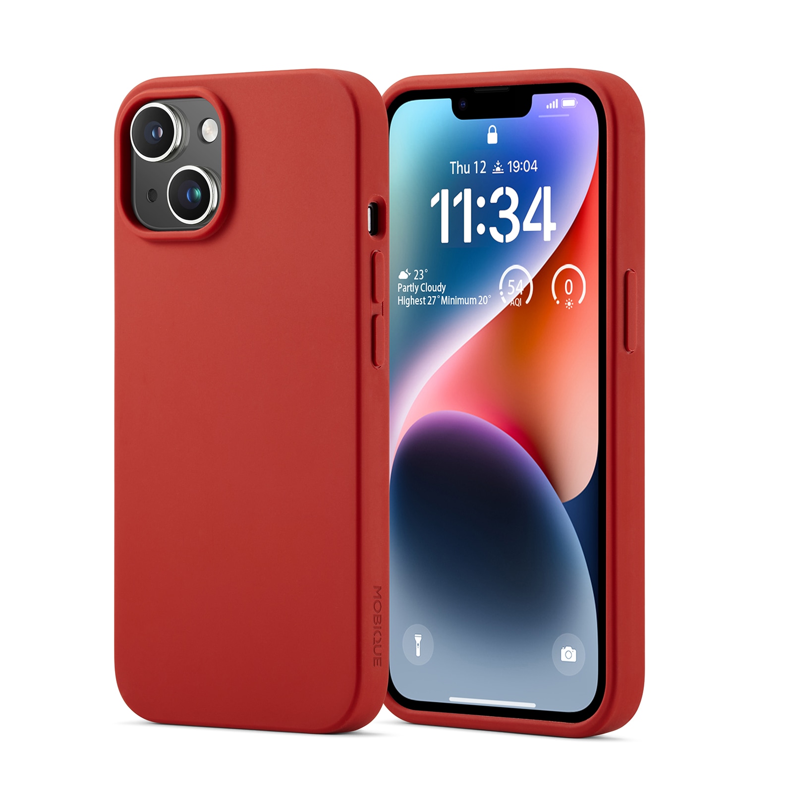 iPhone 13 Magnetisk silikonecover, Lava Red
