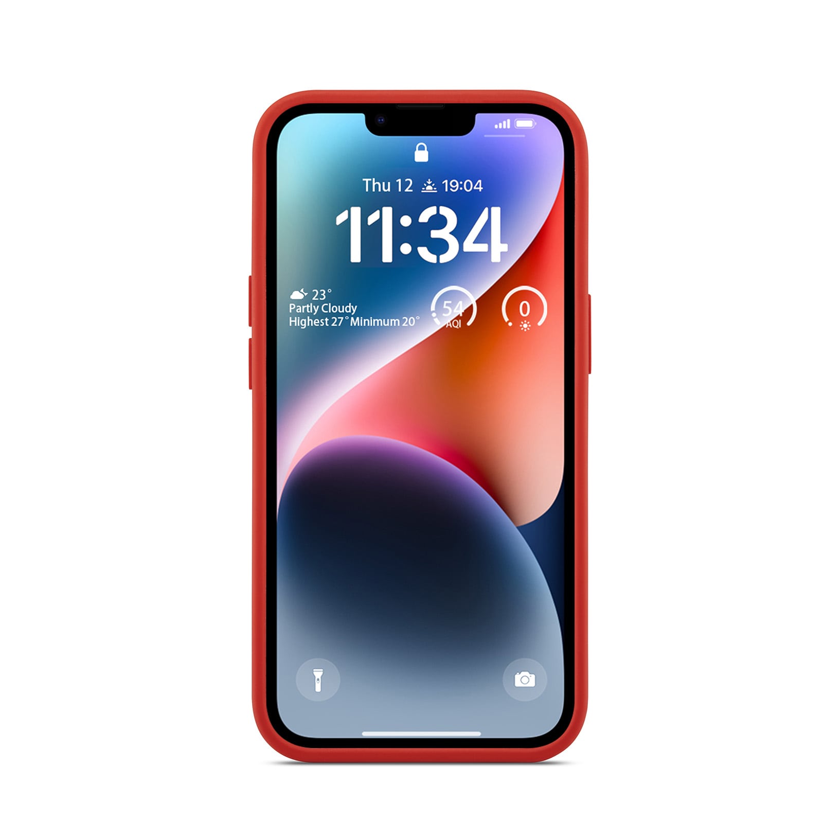 iPhone 13 Magnetisk silikonecover, Lava Red