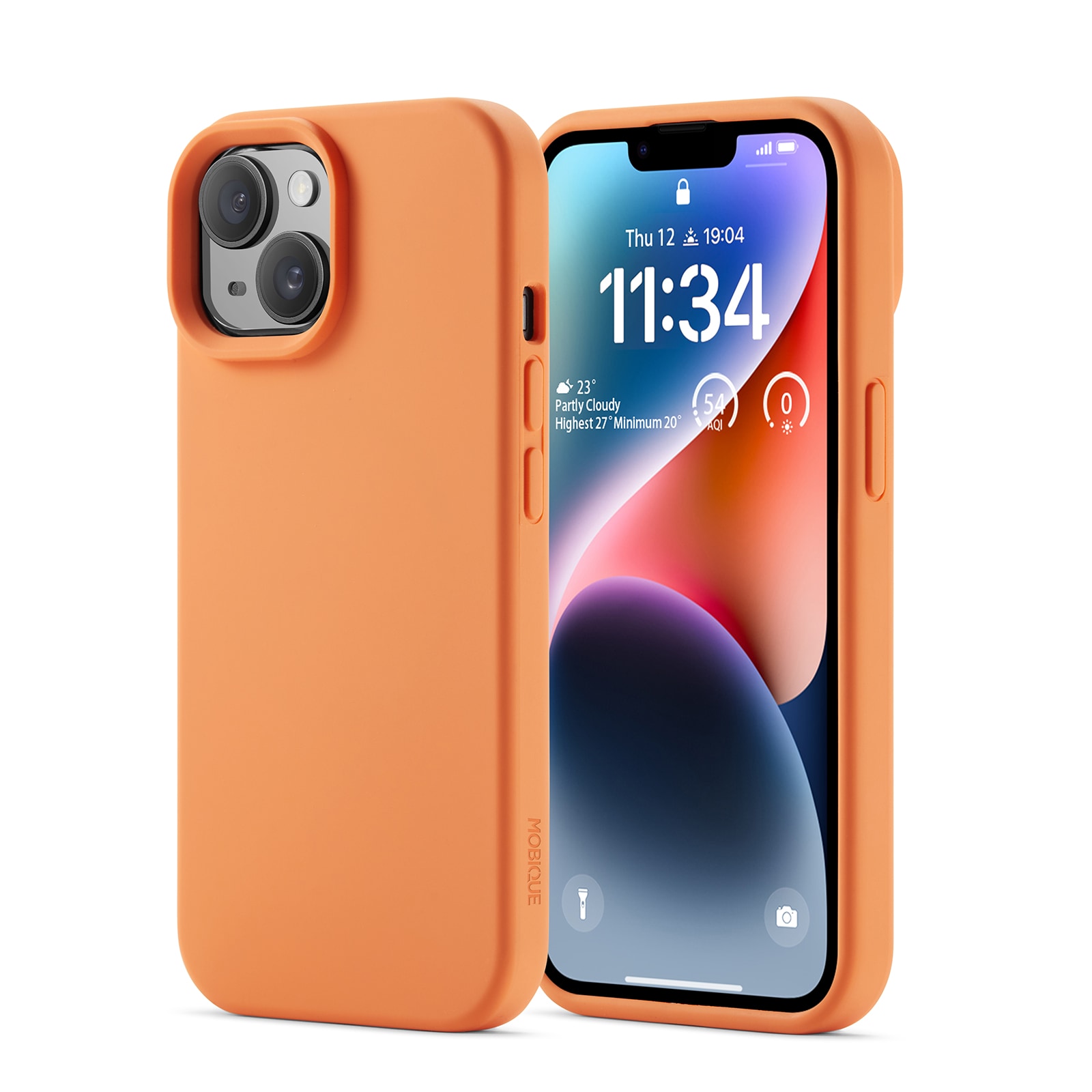 iPhone 13 Magnetisk silikonecover, Solar Orange