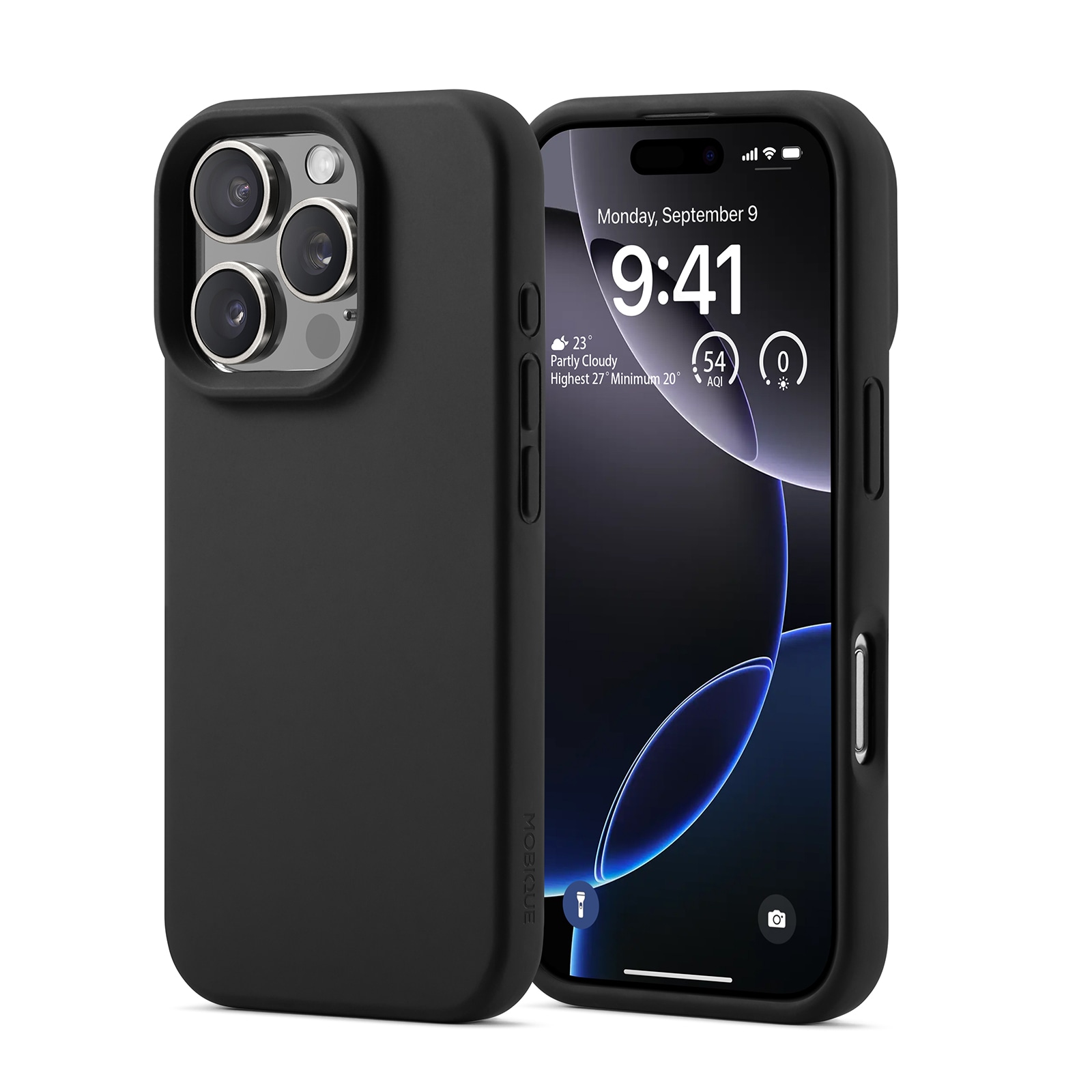 iPhone 16 Pro Magnetisk silikonecover, Sort