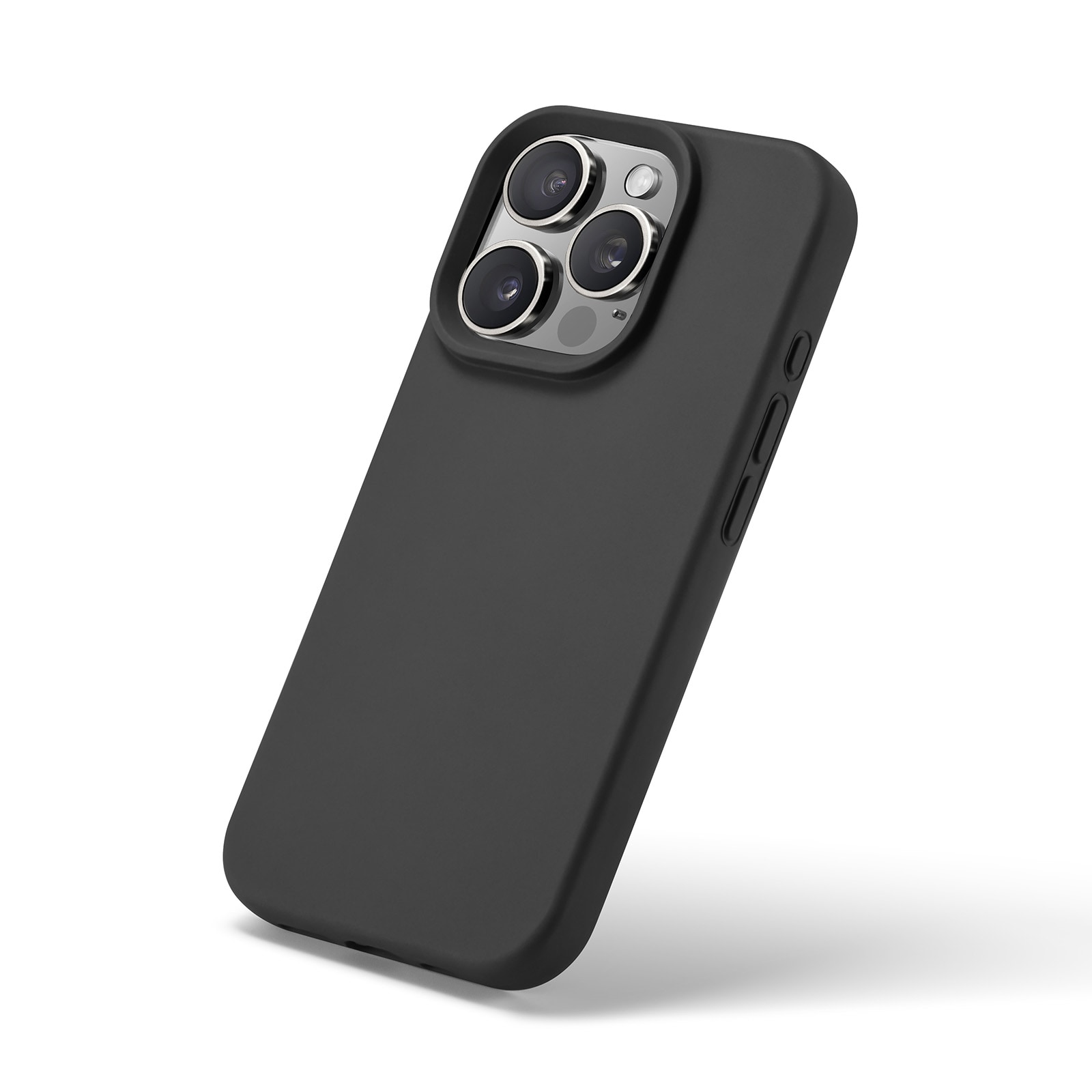 iPhone 16 Pro Magnetisk silikonecover, Sort