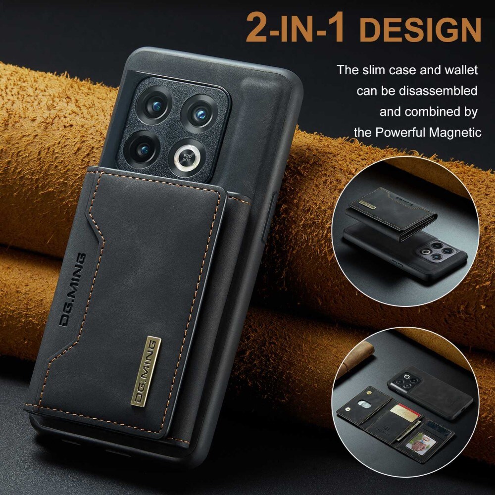  OnePlus 10 Pro Cover med aftagelig pung, Sort