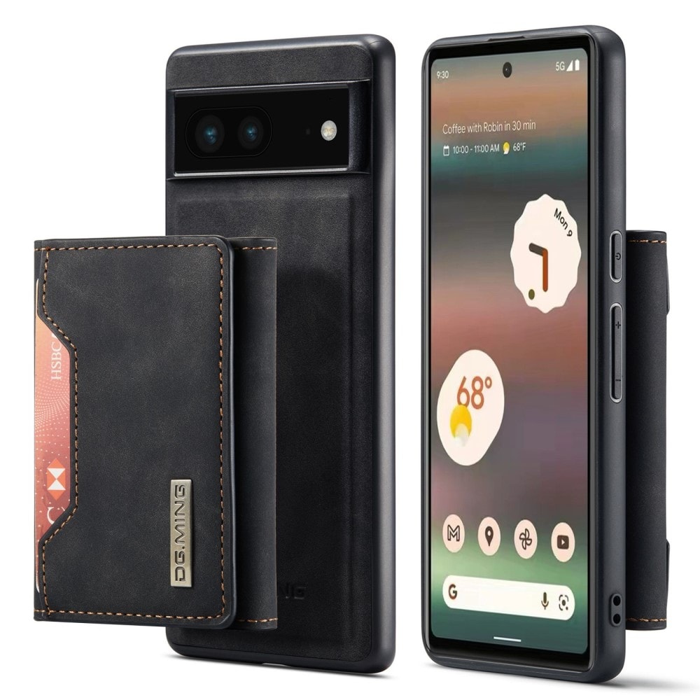 Google Pixel 6a Cover med aftagelig pung, Sort