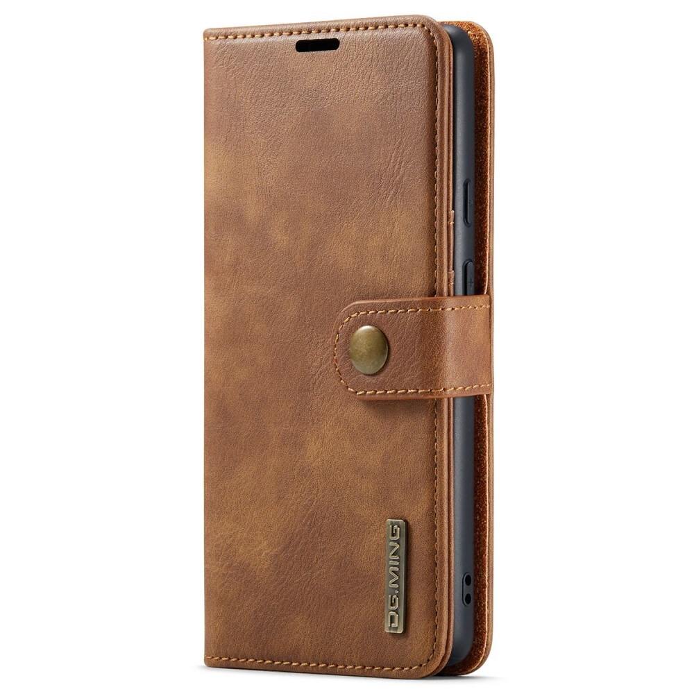 Google Pixel 6a Pungetui med aftageligt cover, Cognac