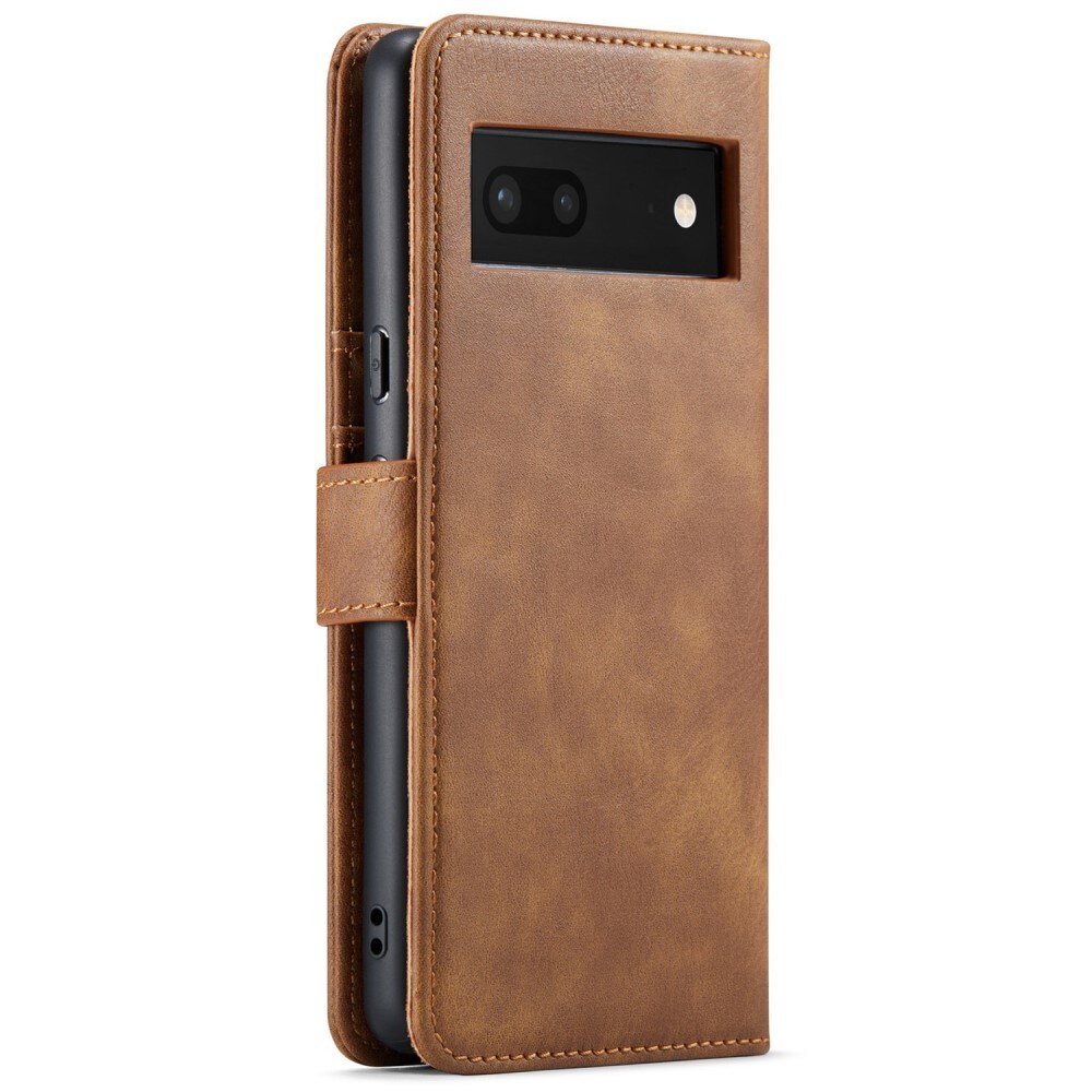 Google Pixel 7 Pungetui med aftageligt cover, Cognac