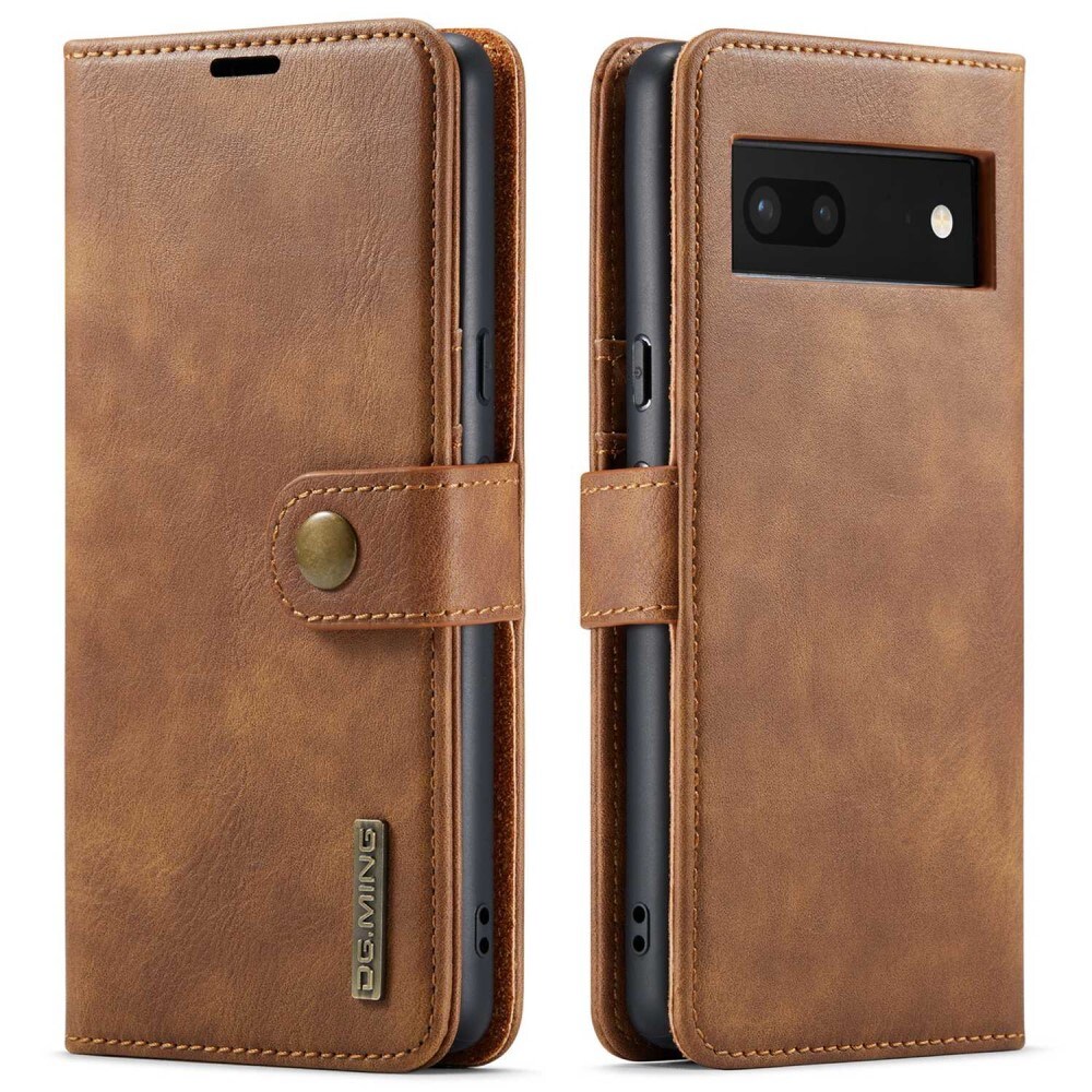 Google Pixel 7 Pungetui med aftageligt cover, Cognac