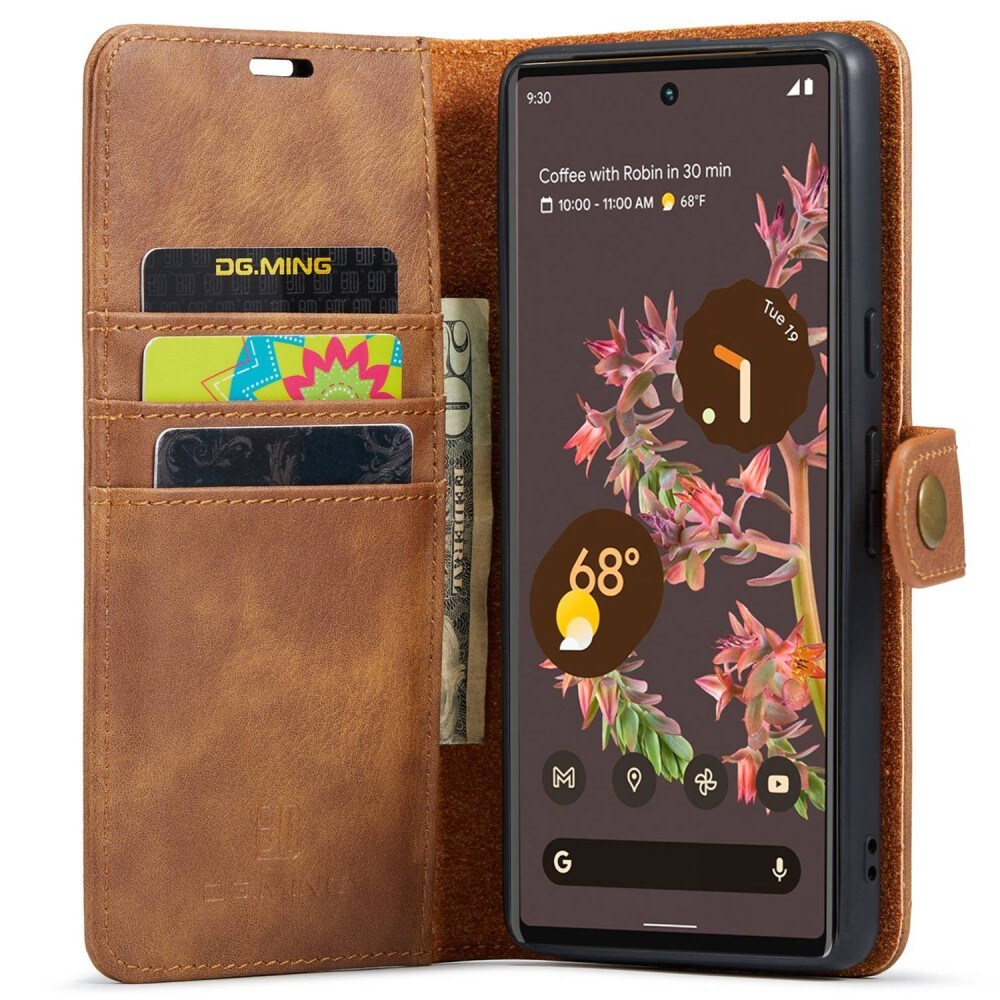 Google Pixel 7 Pungetui med aftageligt cover, Cognac