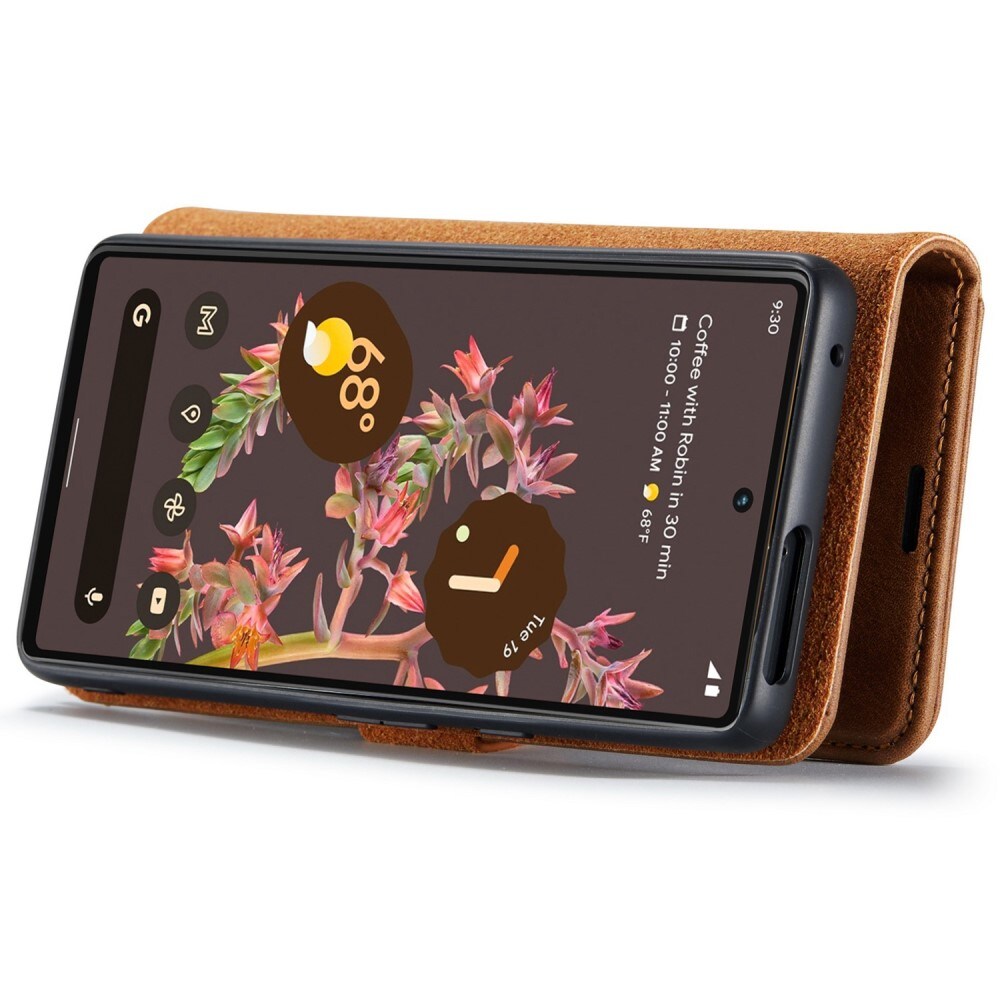Google Pixel 7 Pungetui med aftageligt cover, Cognac