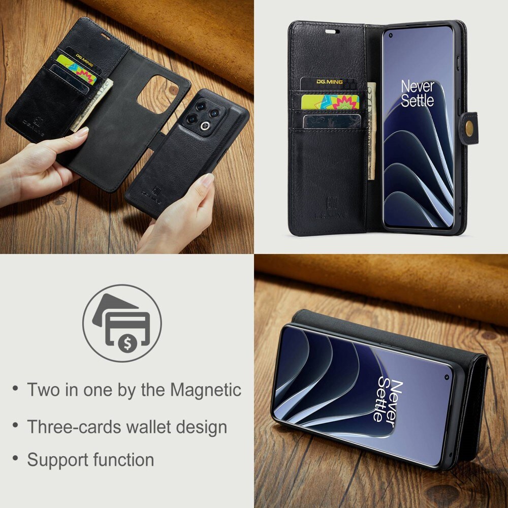  OnePlus 10 Pro Pungetui med aftageligt cover, Black