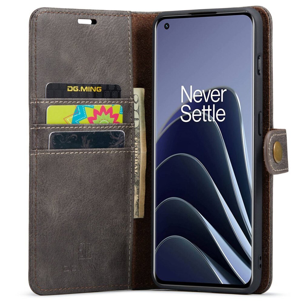  OnePlus 10 Pro Pungetui med aftageligt cover, Brown