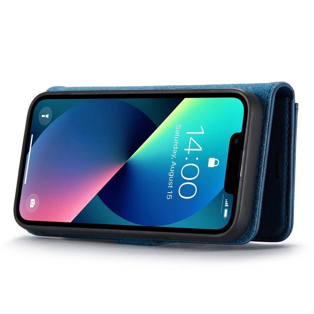 iPhone 14 Pungetui med aftageligt cover, Blue