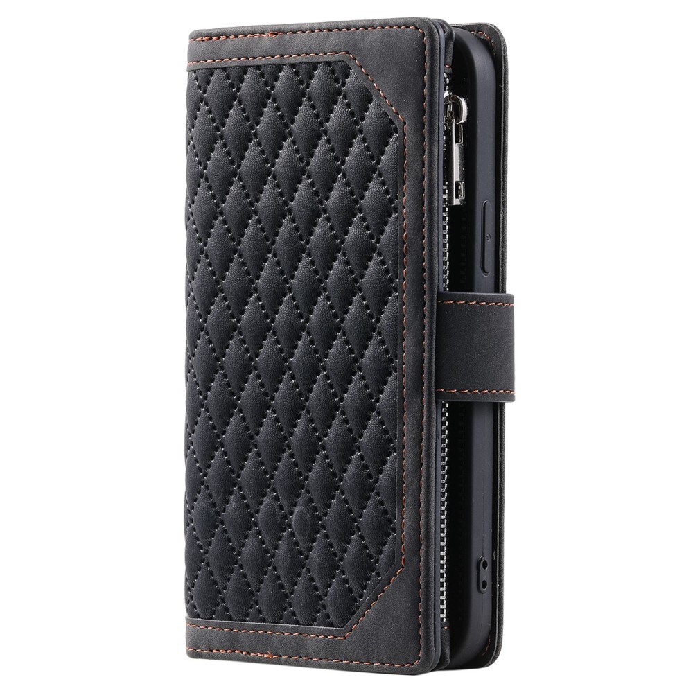 iPhone 13 Pro Quiltet pungtaske, Sort